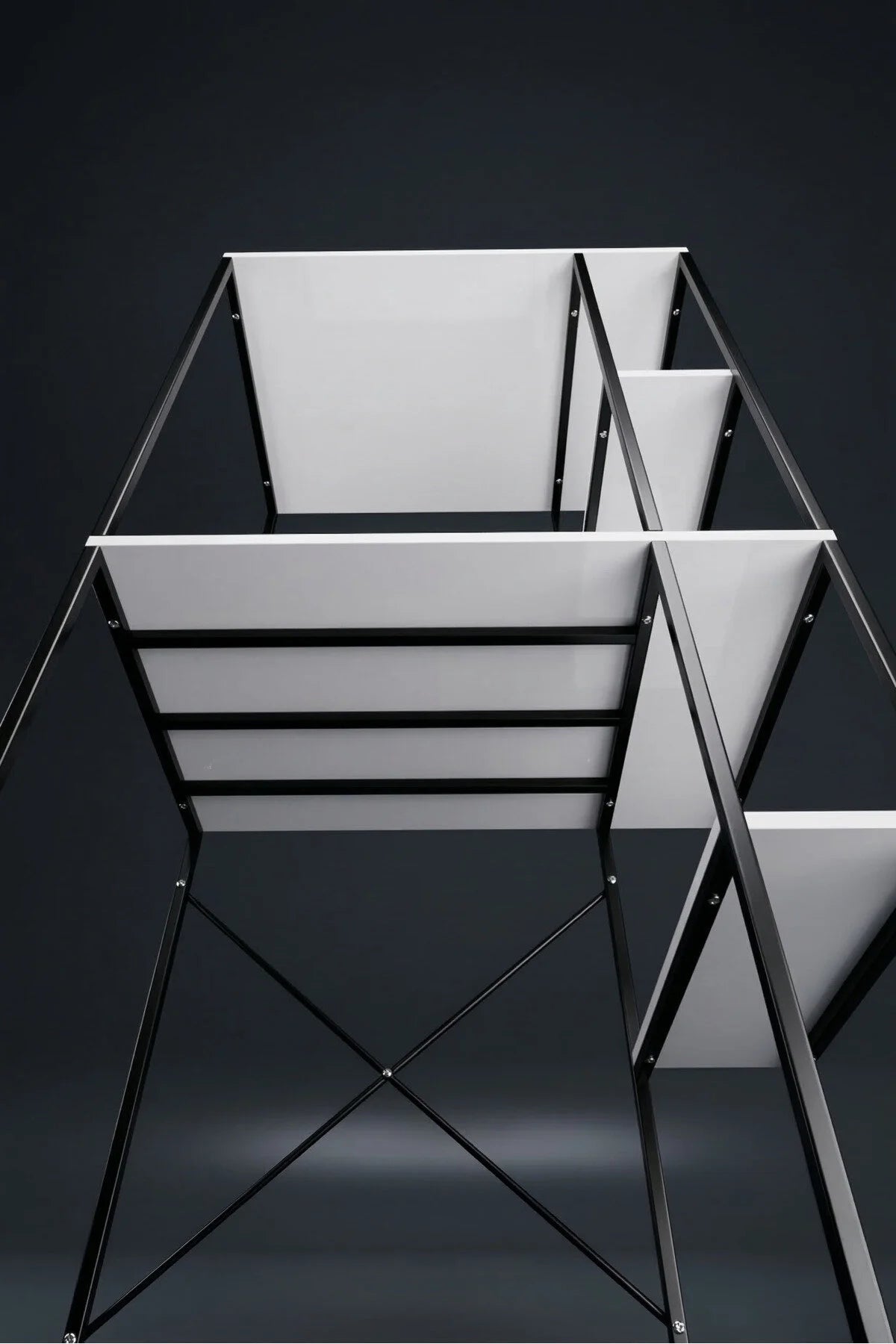 Washing Machine Cabinet Side Shelf Metal Bathroom Organizer Multi Tier 264 Black – image 5