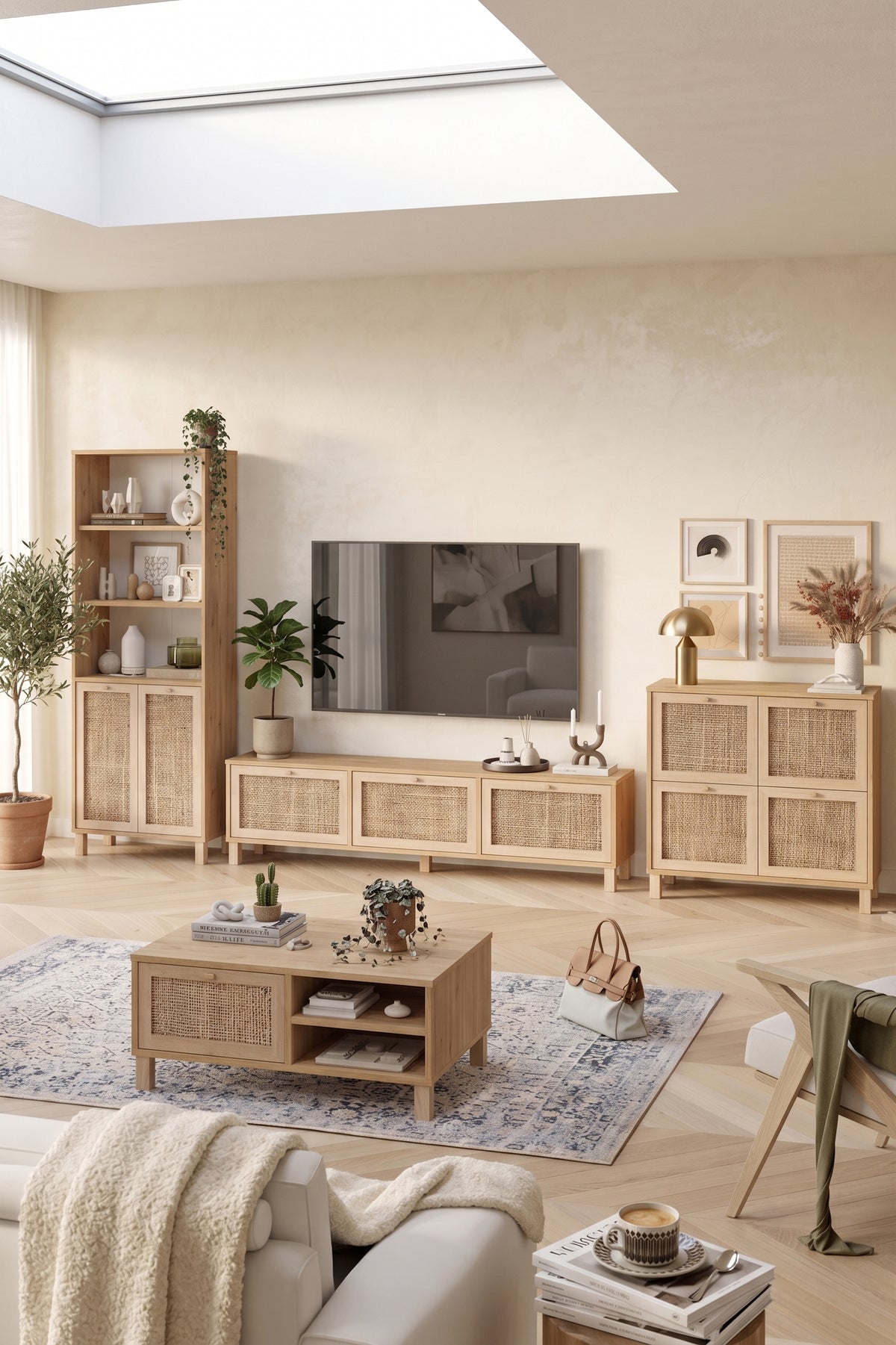 Yuru Design Dune Livingroom Set Sepet - Jute DN9-SJ – görsel 2