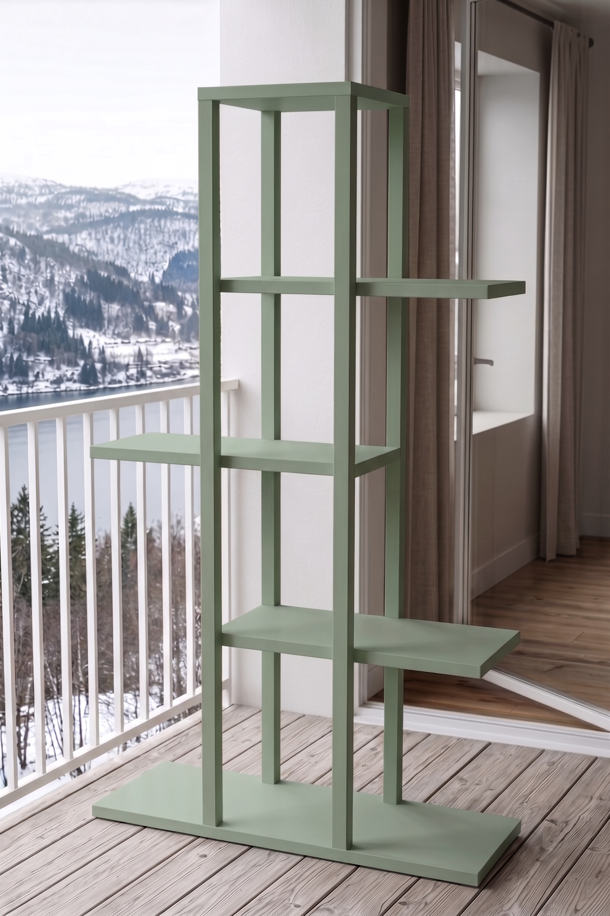 Yuru Design Blom Етажерка Зелен - Бук BL1-Y – изображение 5