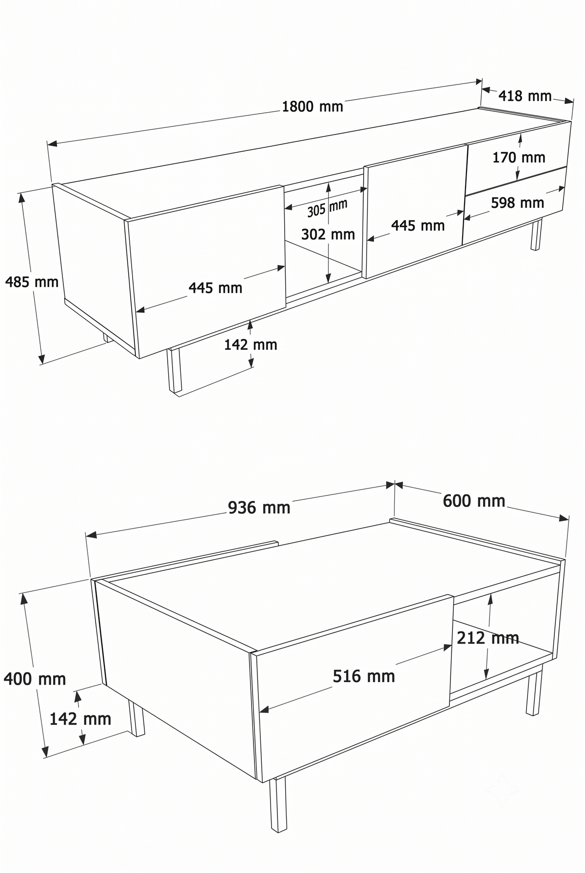 Yuru Design Sedra Холна гарнитура Coast - Sepet SD10-CS – изображение 3