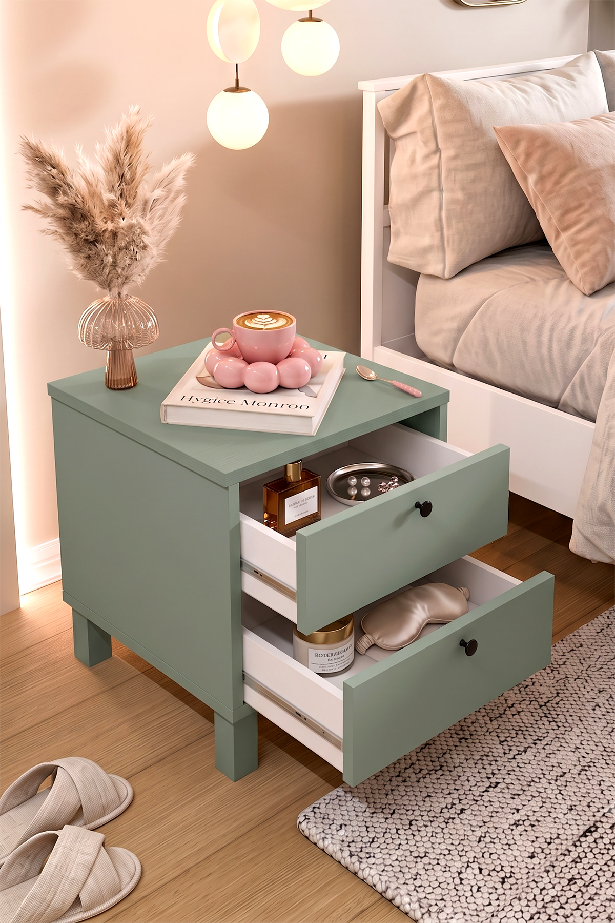 Yuru Design Nord Nightstand Dubrovnik Green ND9-Y – görsel 3