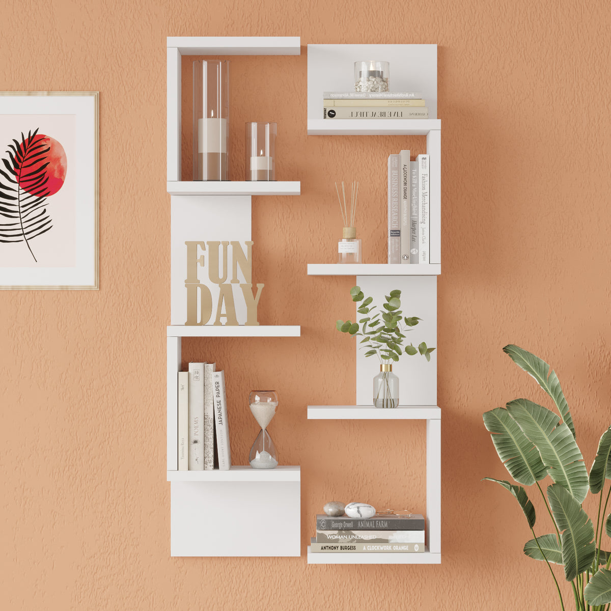 Yuru Design Shelf Wall Shelf White WL22-W – görsel 2