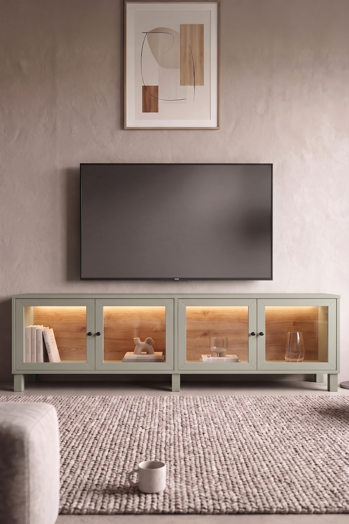 ТВ шкаф Yuru Design Yoda - Dubrovnik Green YD14-SY – изображение 2