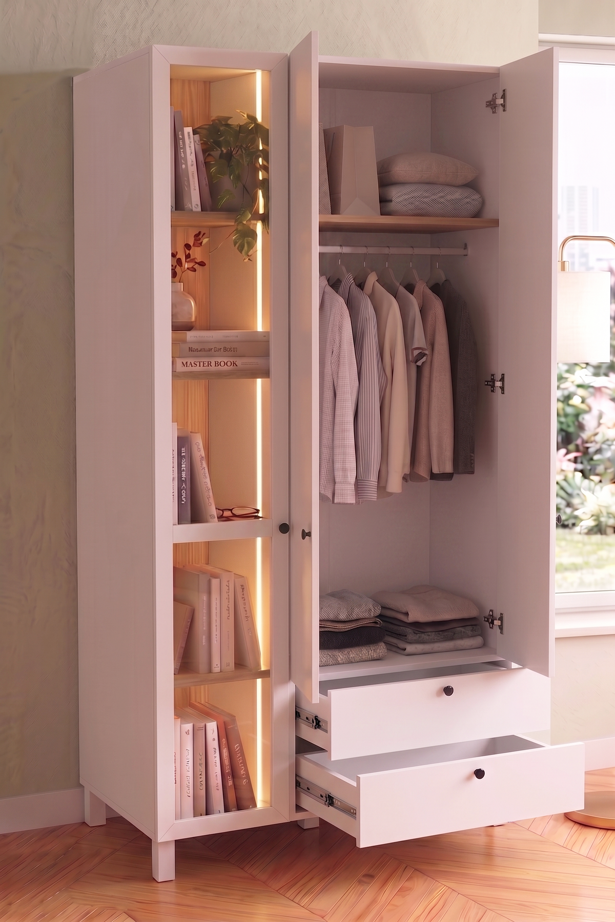 Yuru Design Yoda Wardrobe Sepet - White YD12-SW – image 4