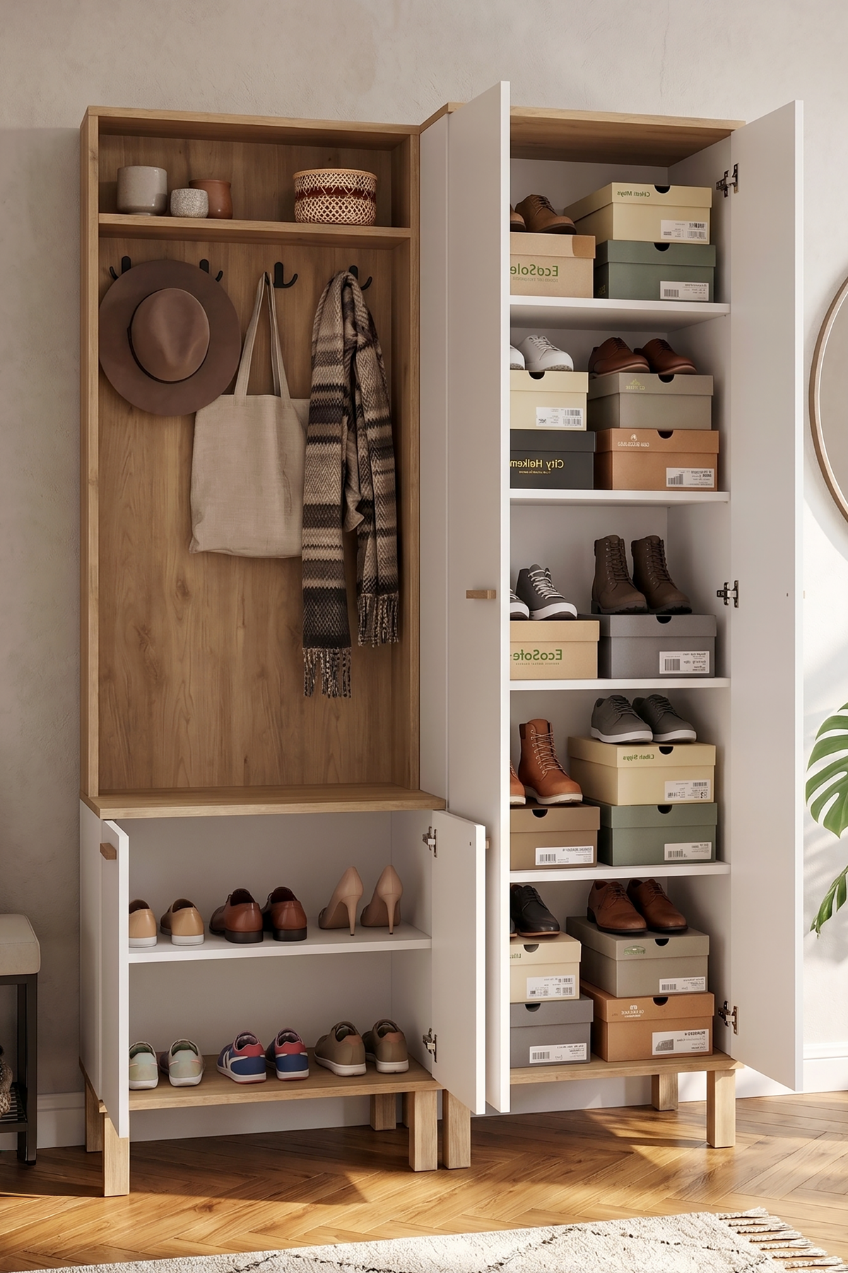 Yuru Design Yoda Cloackroom Sepet - White YD10-SW – görsel 5