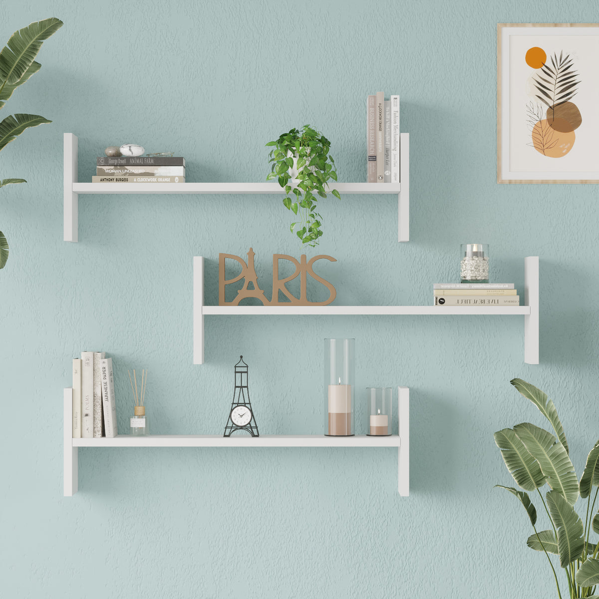 Yuru Design Shelf Wall Shelf White WL23-W – görsel 2