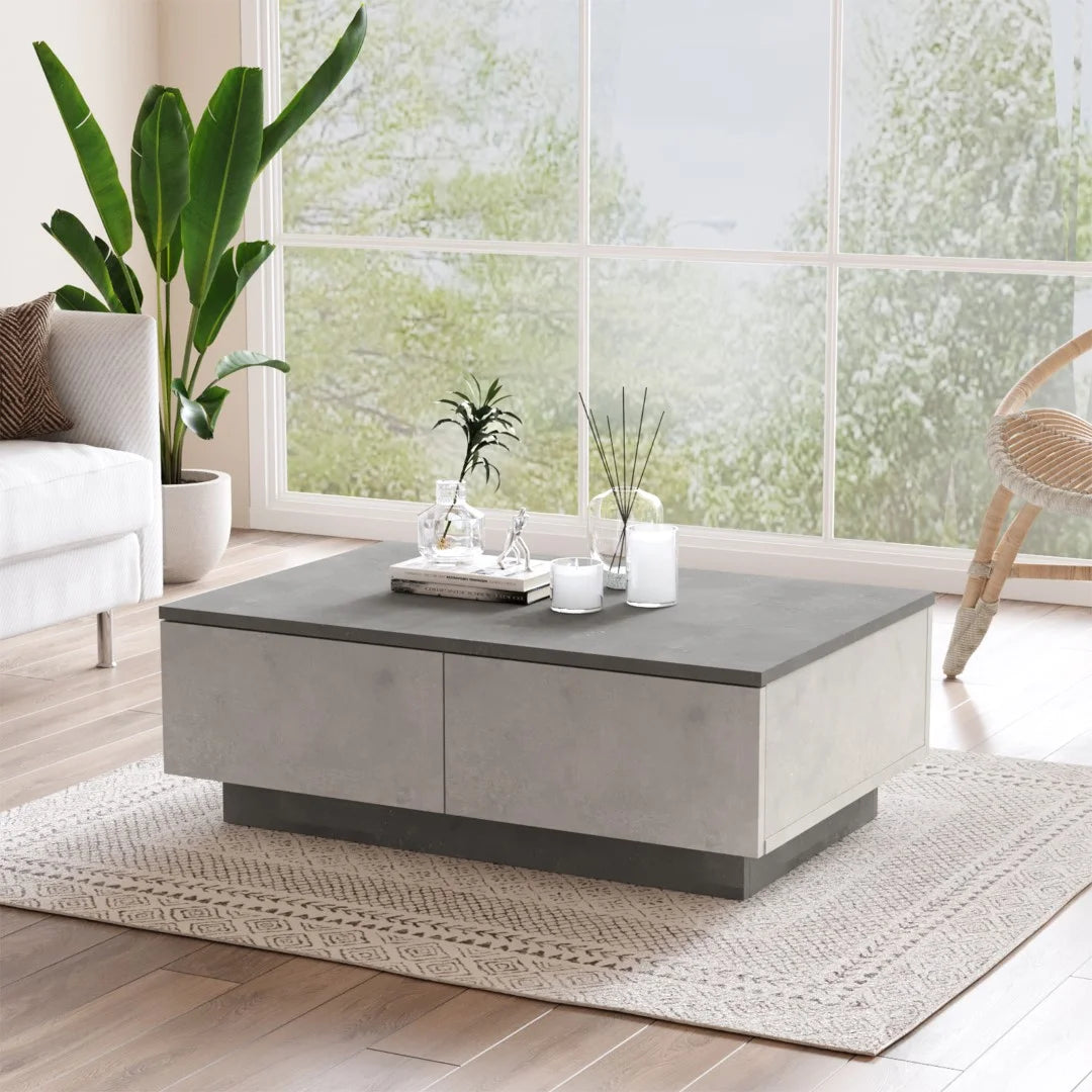Холна маса Luvio с 2 корици Бетон-камък – изображение 2