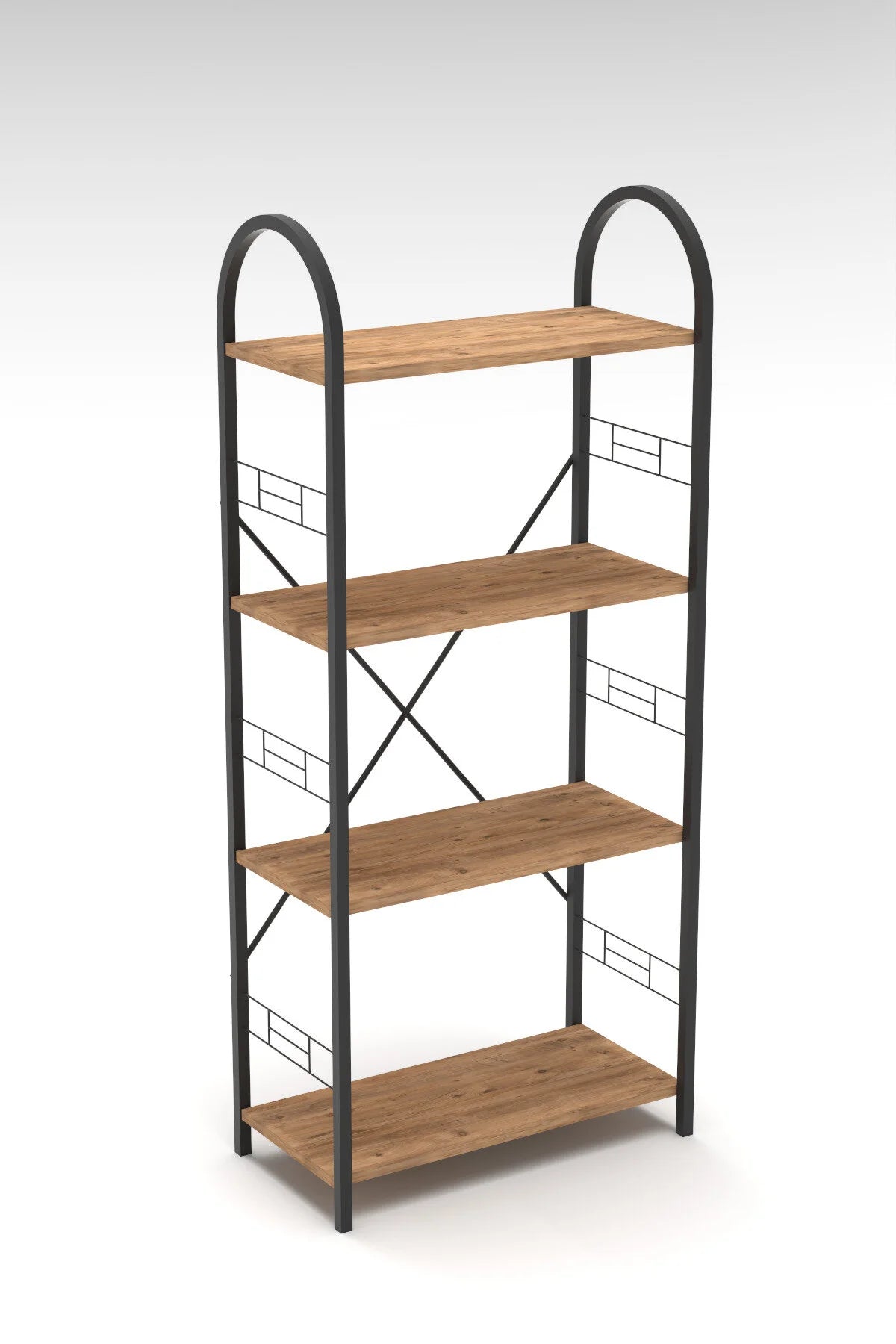 Метална библиотека Кафява 150 cm – изображение 6
