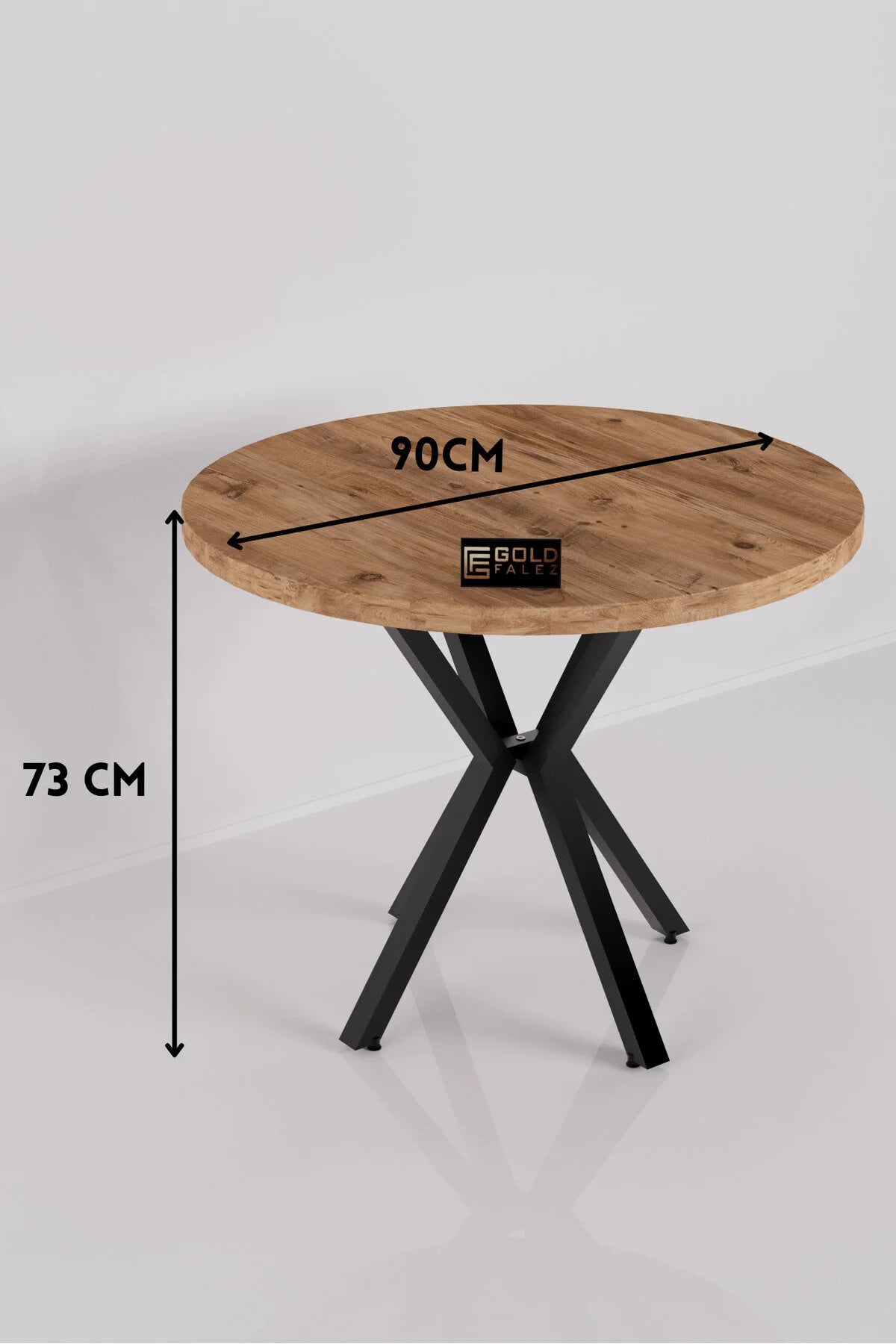 Кръгла маса Atlantic Brown 90 cm – görsel 2