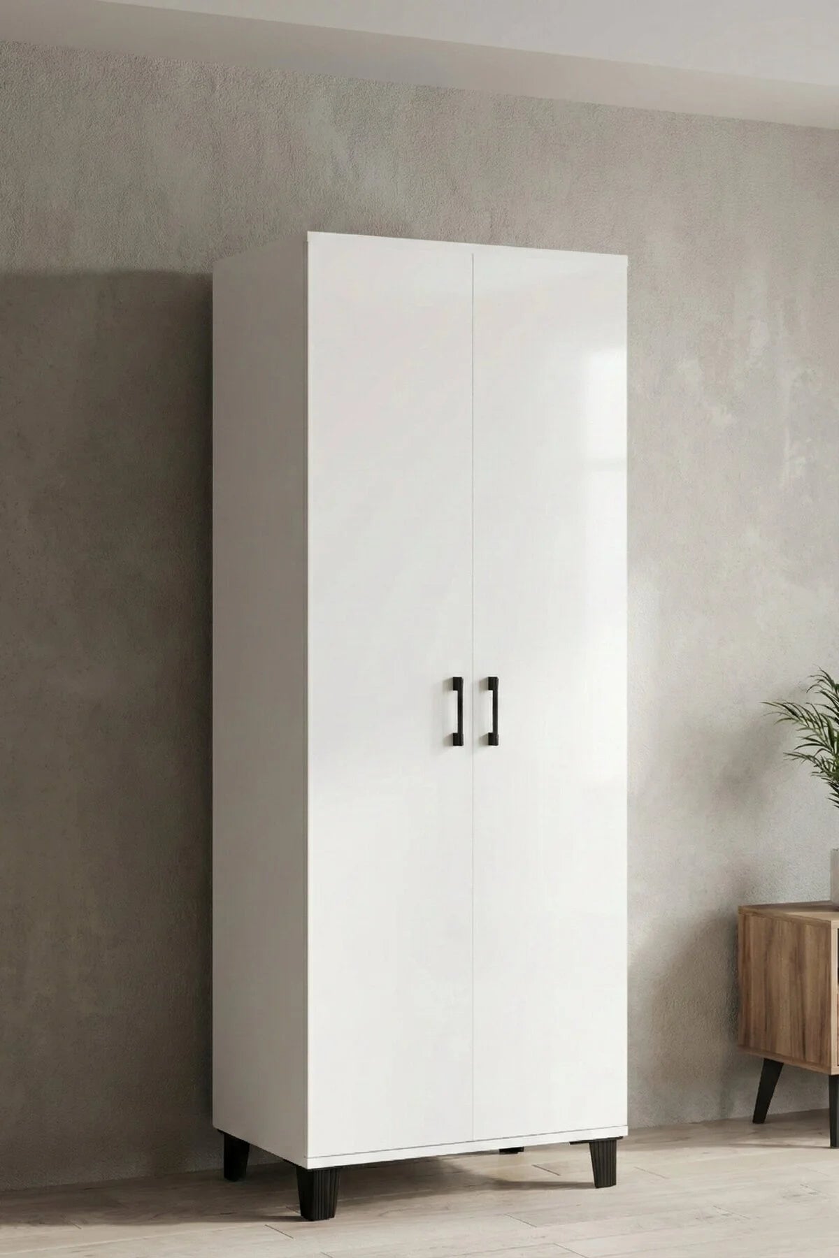 Шкаф килер с 8 отделения Бял 70 cm – изображение 3