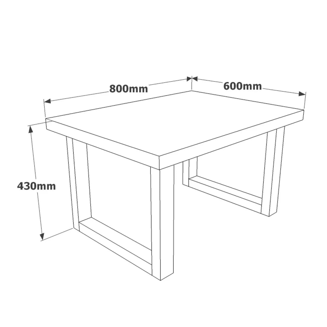 Ofis orta sehpa Marken B с метални крака Барок MN02-BA – изображение 5