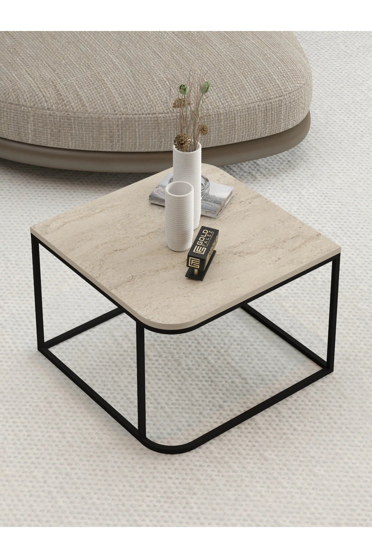 Холна маса Damla Square Beige 65 cm