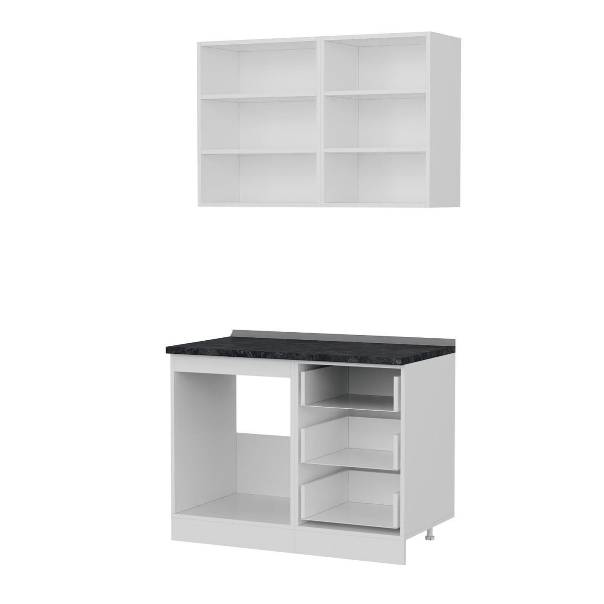 110 Cm Кухненски шкаф Бял 110-B1 – изображение 4