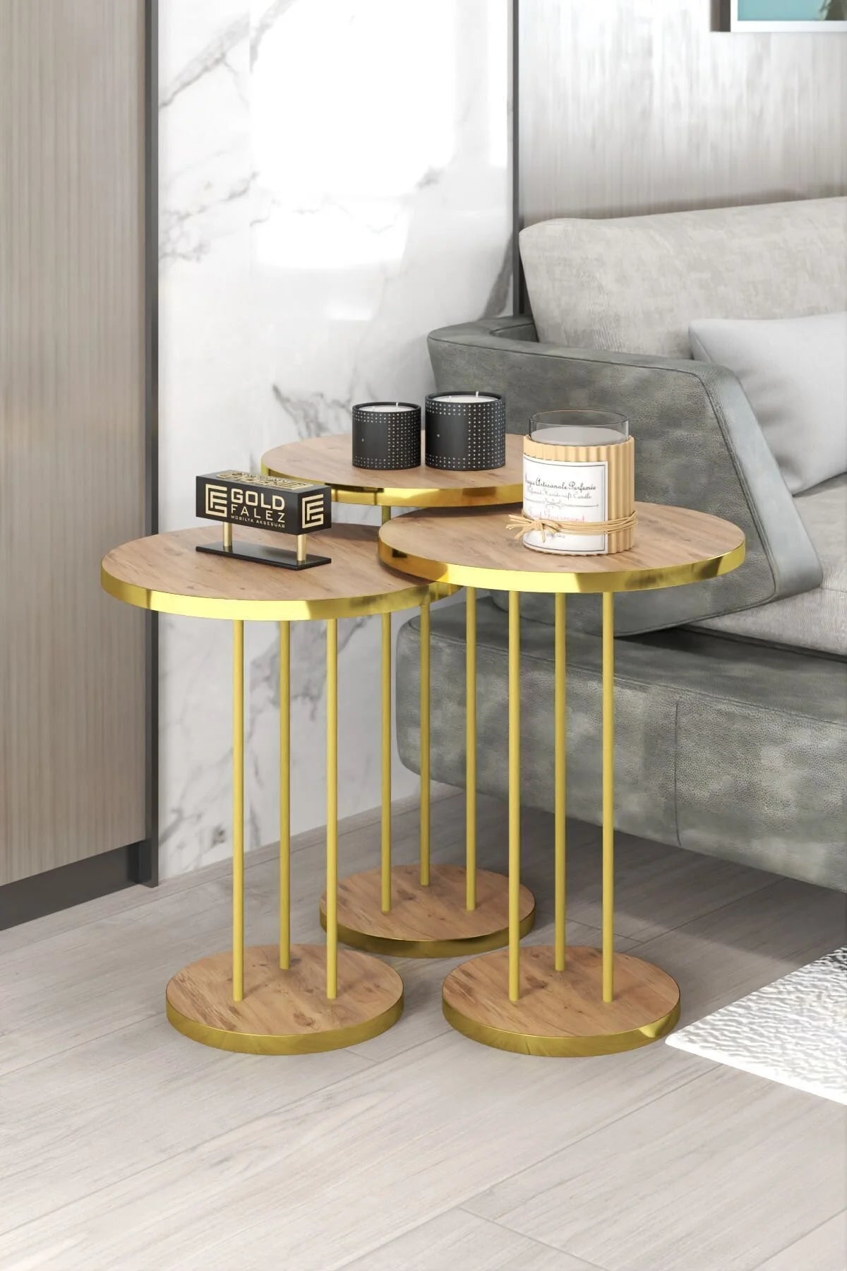 Комплект Холна Маса Gold Terra Орех 4 Части – изображение 5