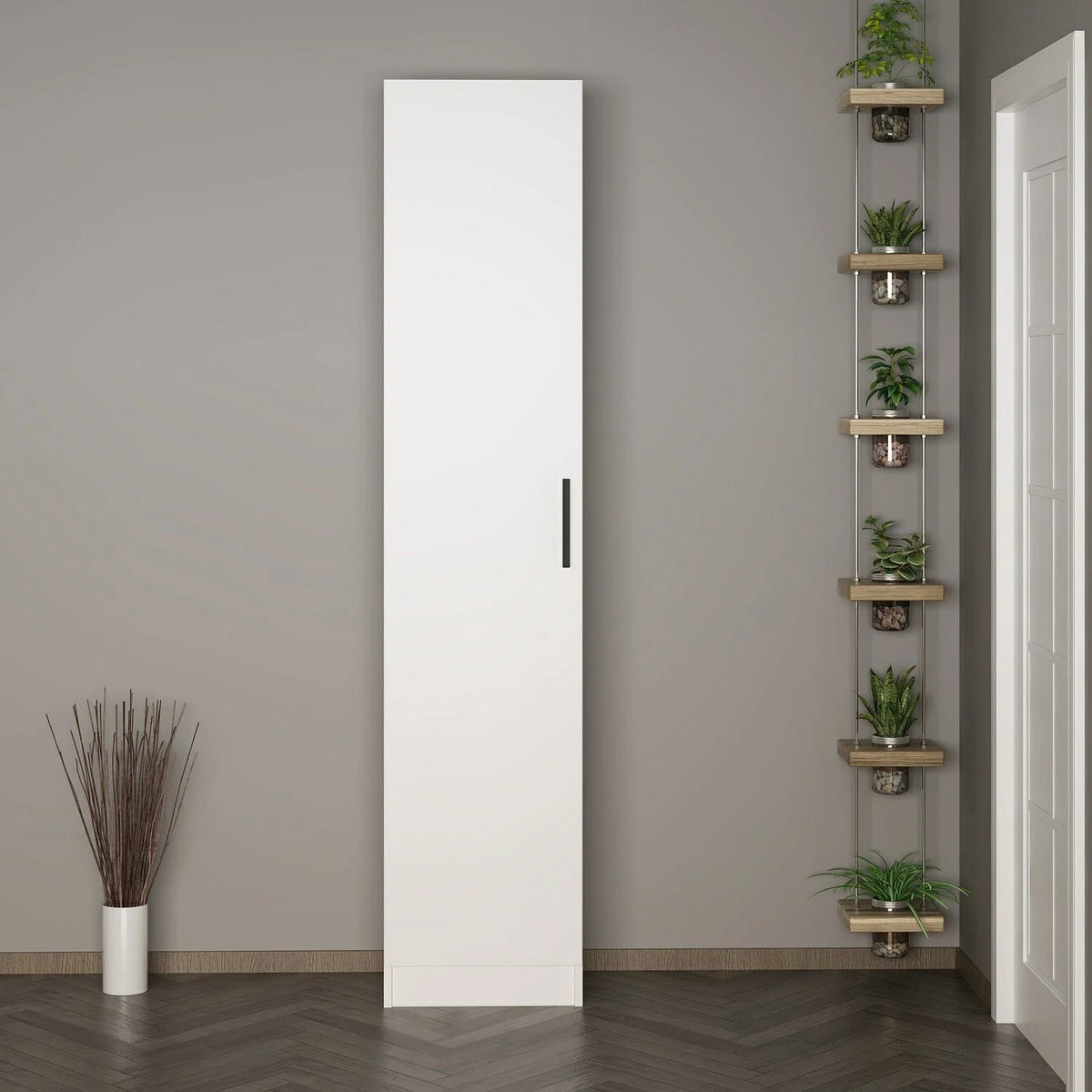 Kale 210 Cm 1B рафт за палто с 1 калъф Бял – görsel 2