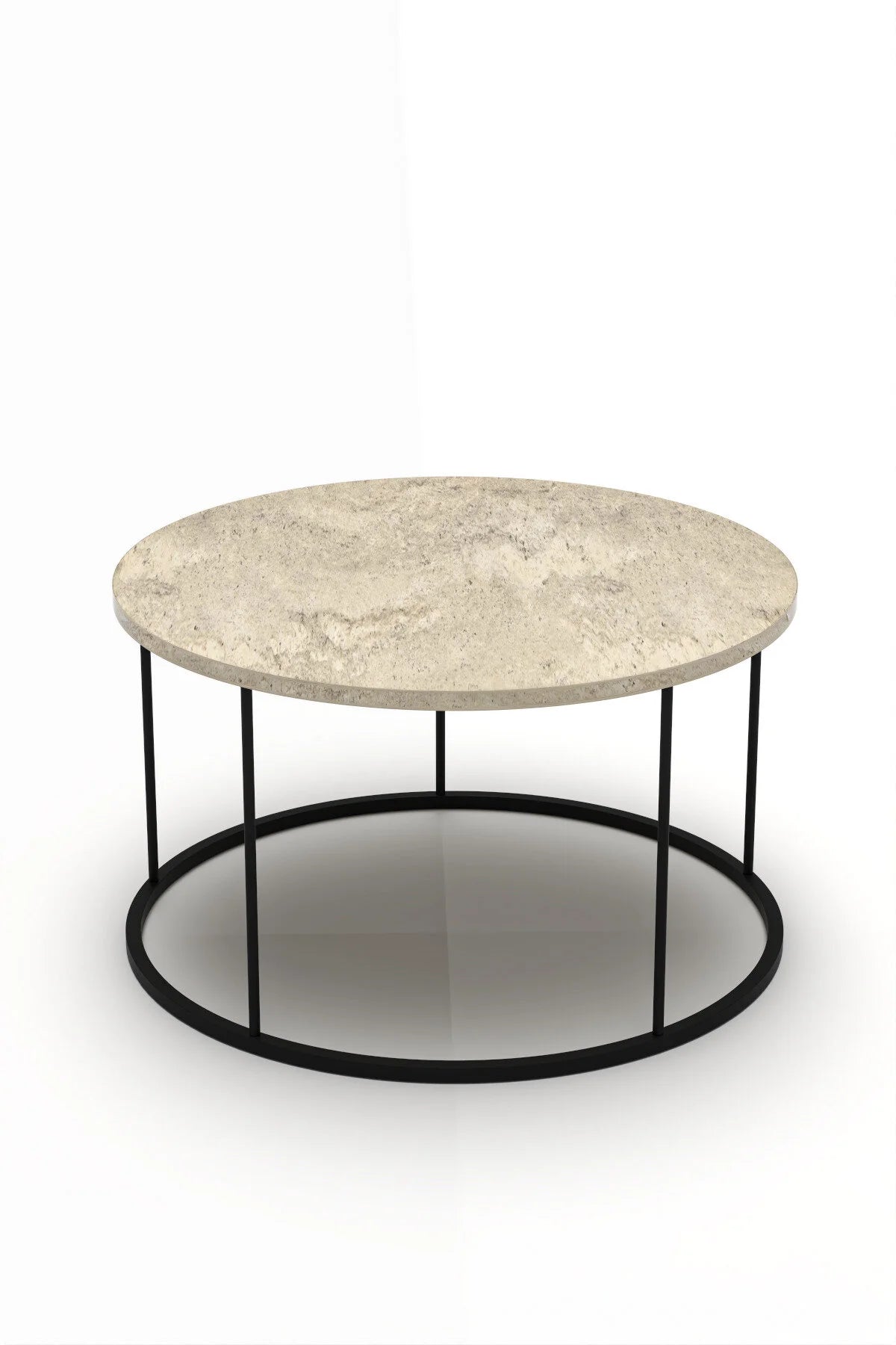Кръгла холна маса Terra бежово 70 cm – изображение 6