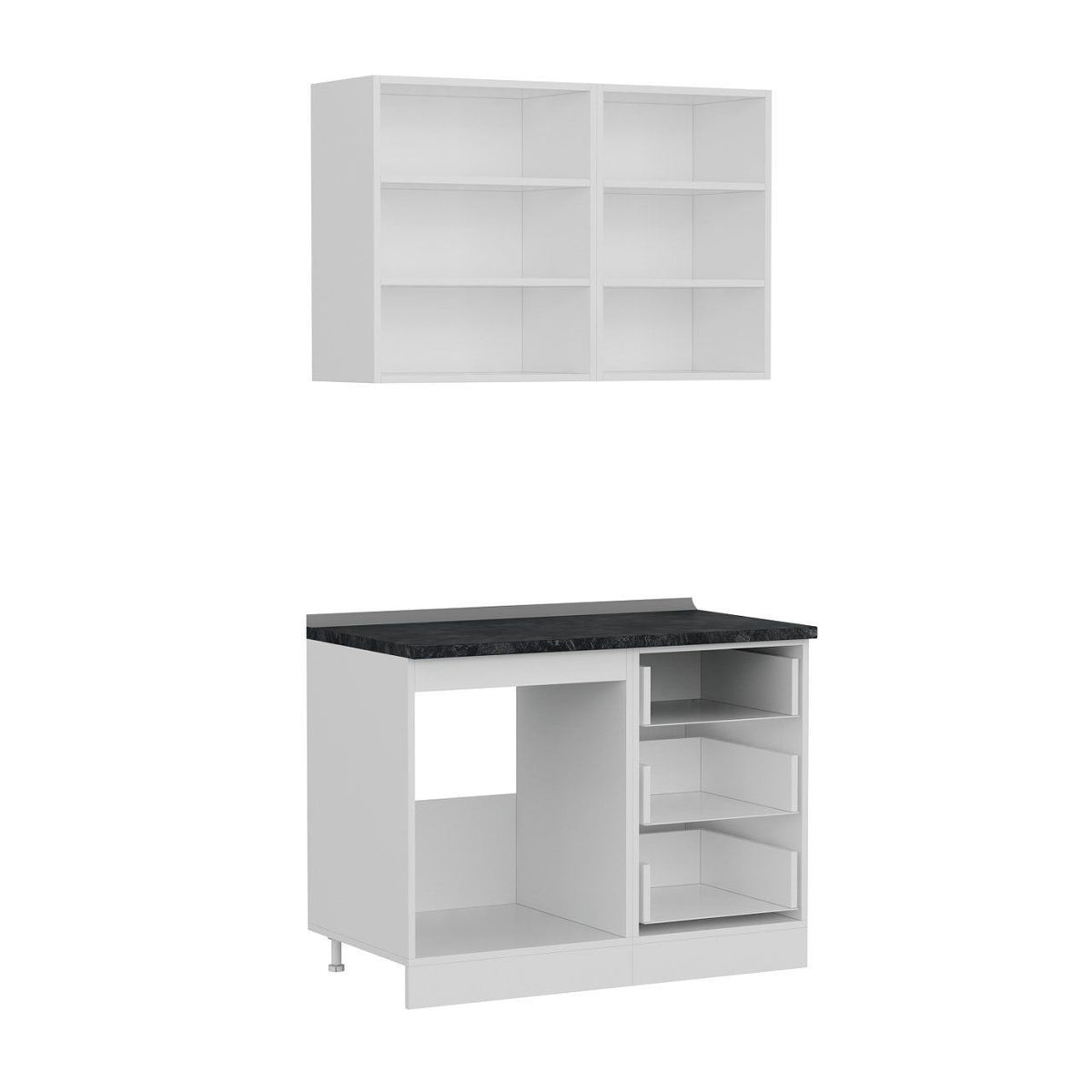 110 Cm Кухненски шкаф Бял 110-B1 – изображение 7