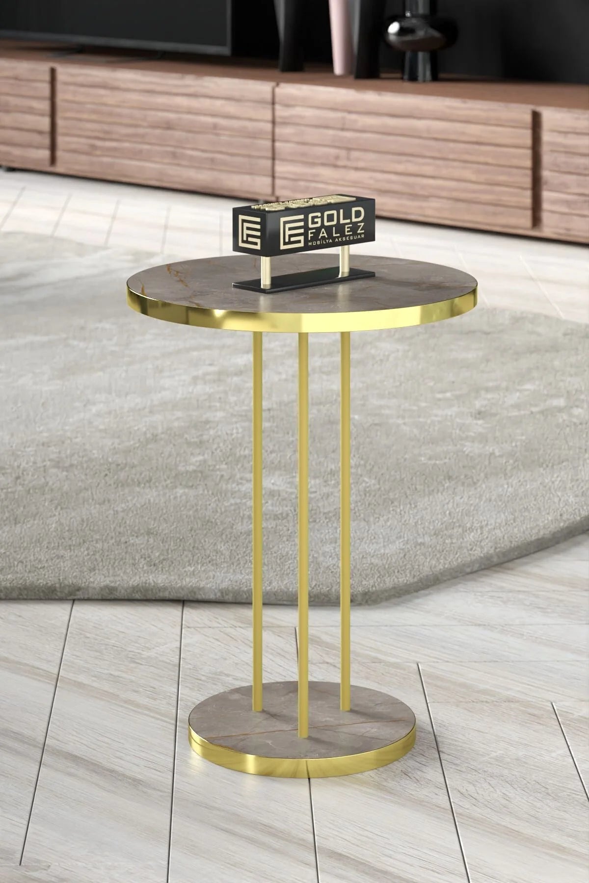 Холна маса Gold Terra Gordion Grey – görsel 7