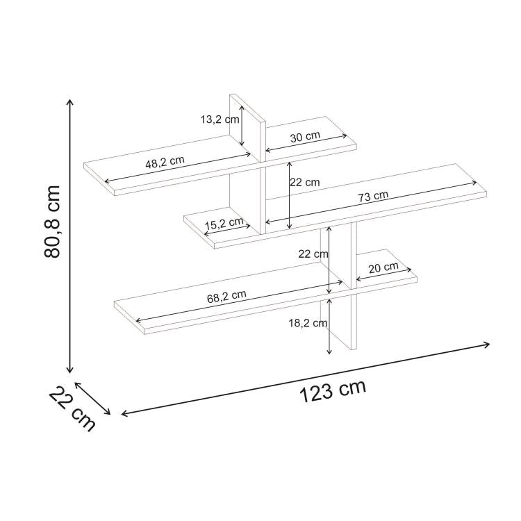 LEO Wall Shelf 123cm – image 2