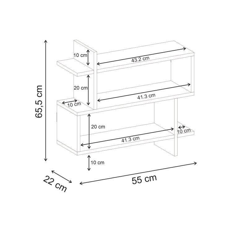 PARALEL Стенен рафт 55cm – изображение 4