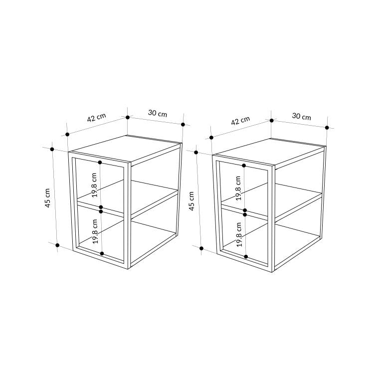 ECHO Side Table Double