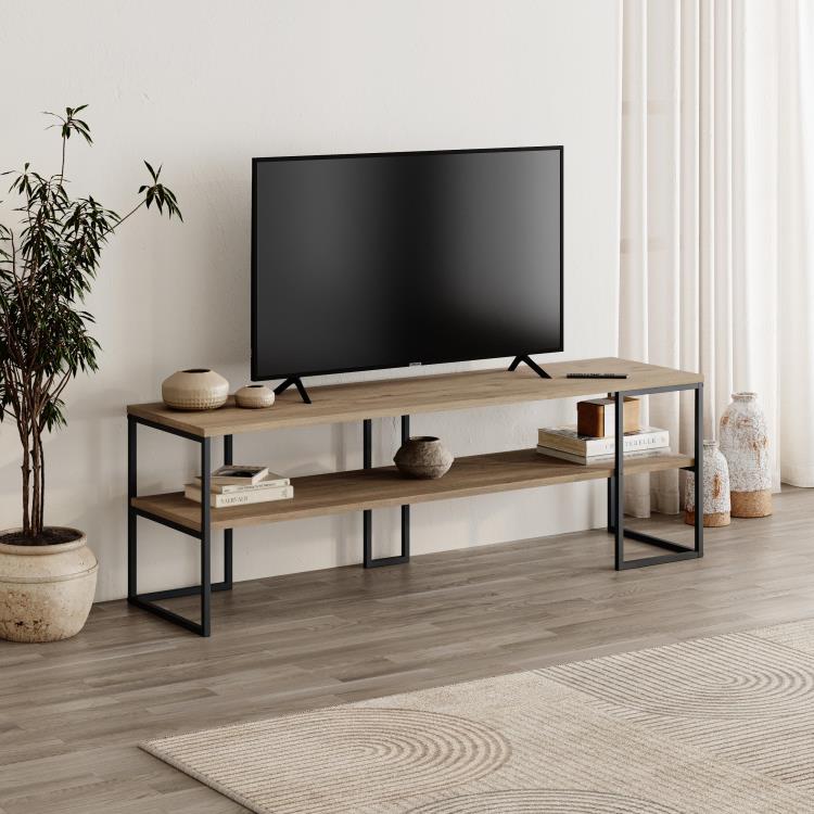 BLACK TV Unit 140cm