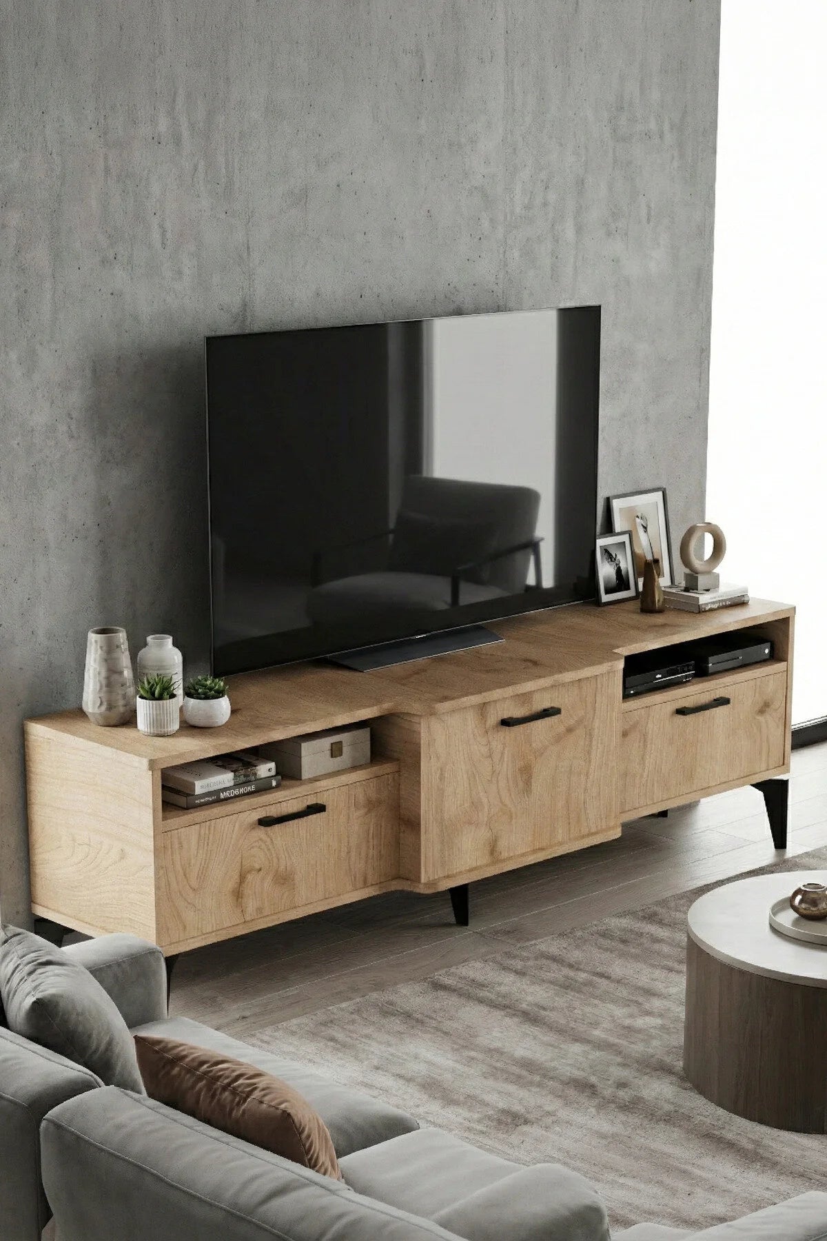 Поставка за телевизор Mistral ПДЧ бежово 160x40 cm – изображение 4