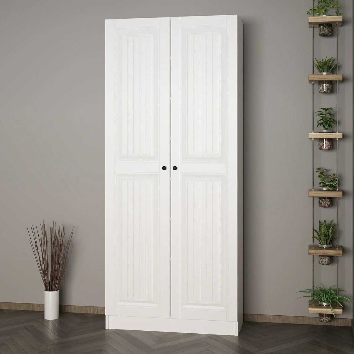 Kale 210 Cm 2 врати 2B рафт за палта Byz Mbr Spring Byz – görsel 3