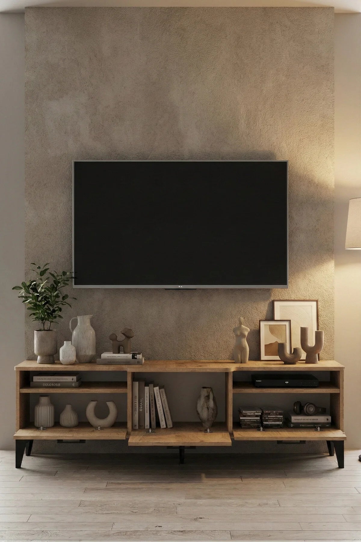Поставка за телевизор Mistral ПДЧ бежово 160x40 cm – изображение 2