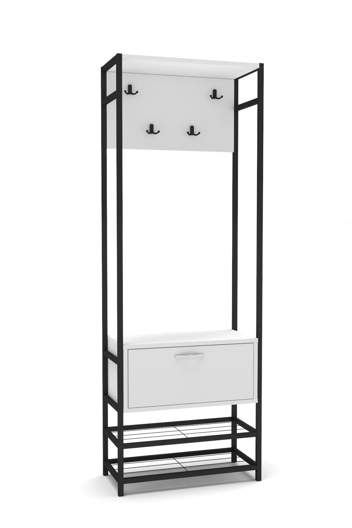Метална закачалка Бяла 180 cm – görsel 8