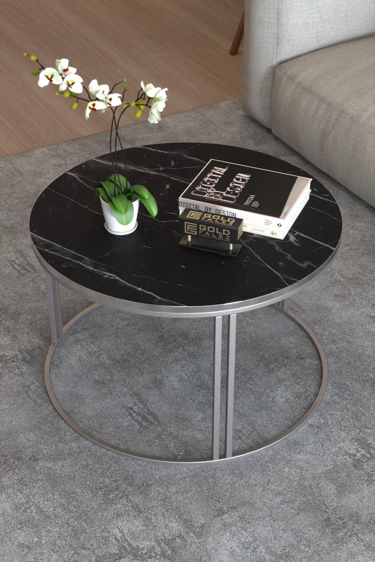 Специална холна маса Bendir Black 70 cm – görsel 2