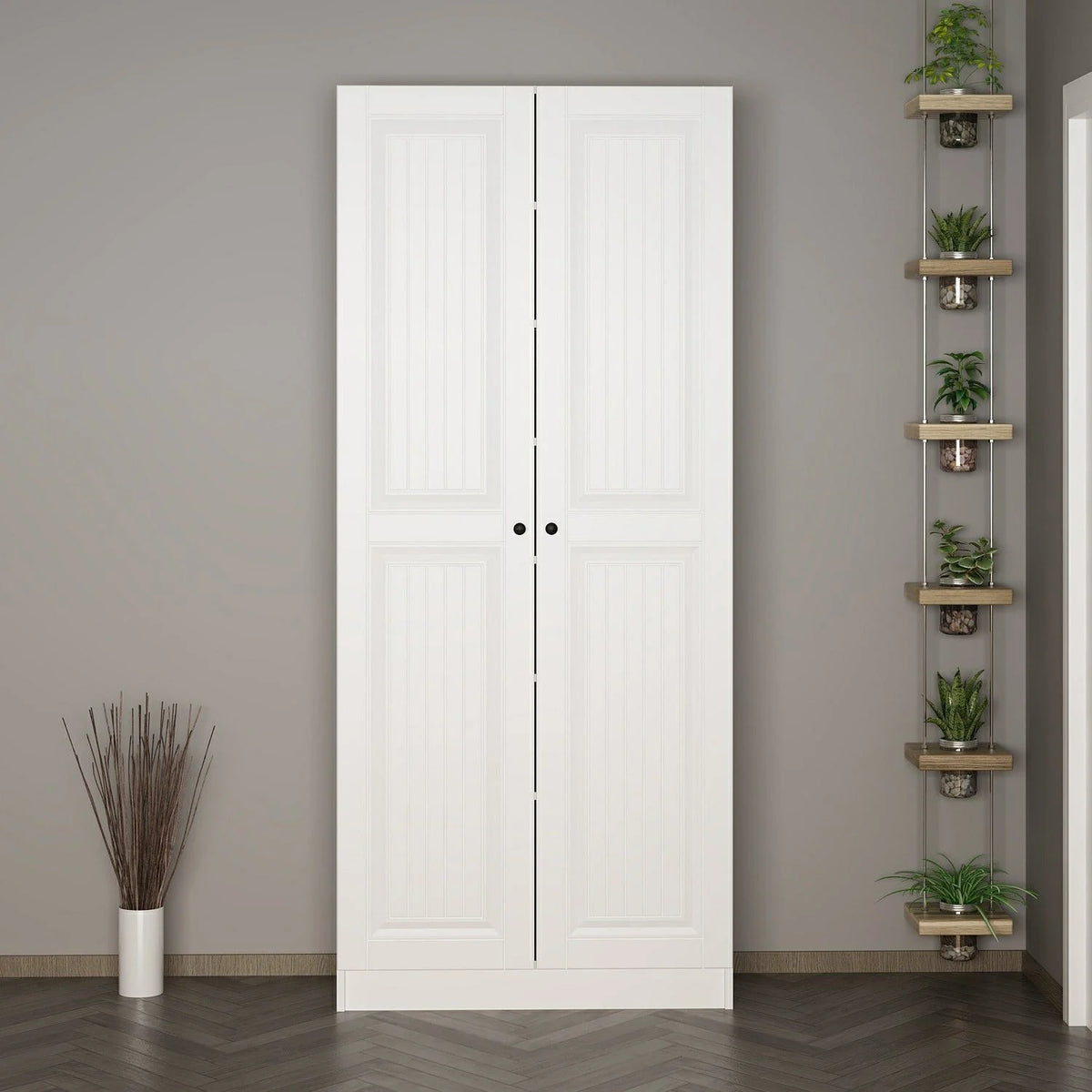 Kale 210 Cm 2 врати 2B рафт за палта Byz Mbr Spring Byz – görsel 2