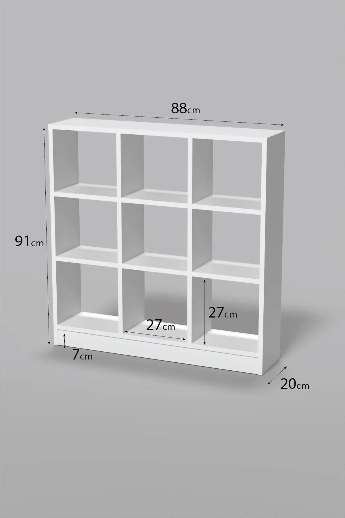Етажерка с 9 отделения Бяла 91 cm – görsel 4