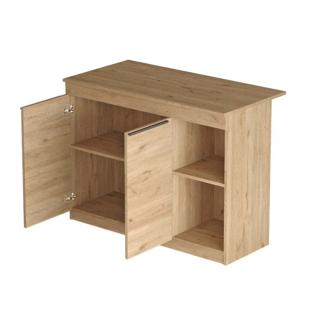Кухненска трапезна маса Orren Island с 2 капака 120cm Кошница – görsel 5