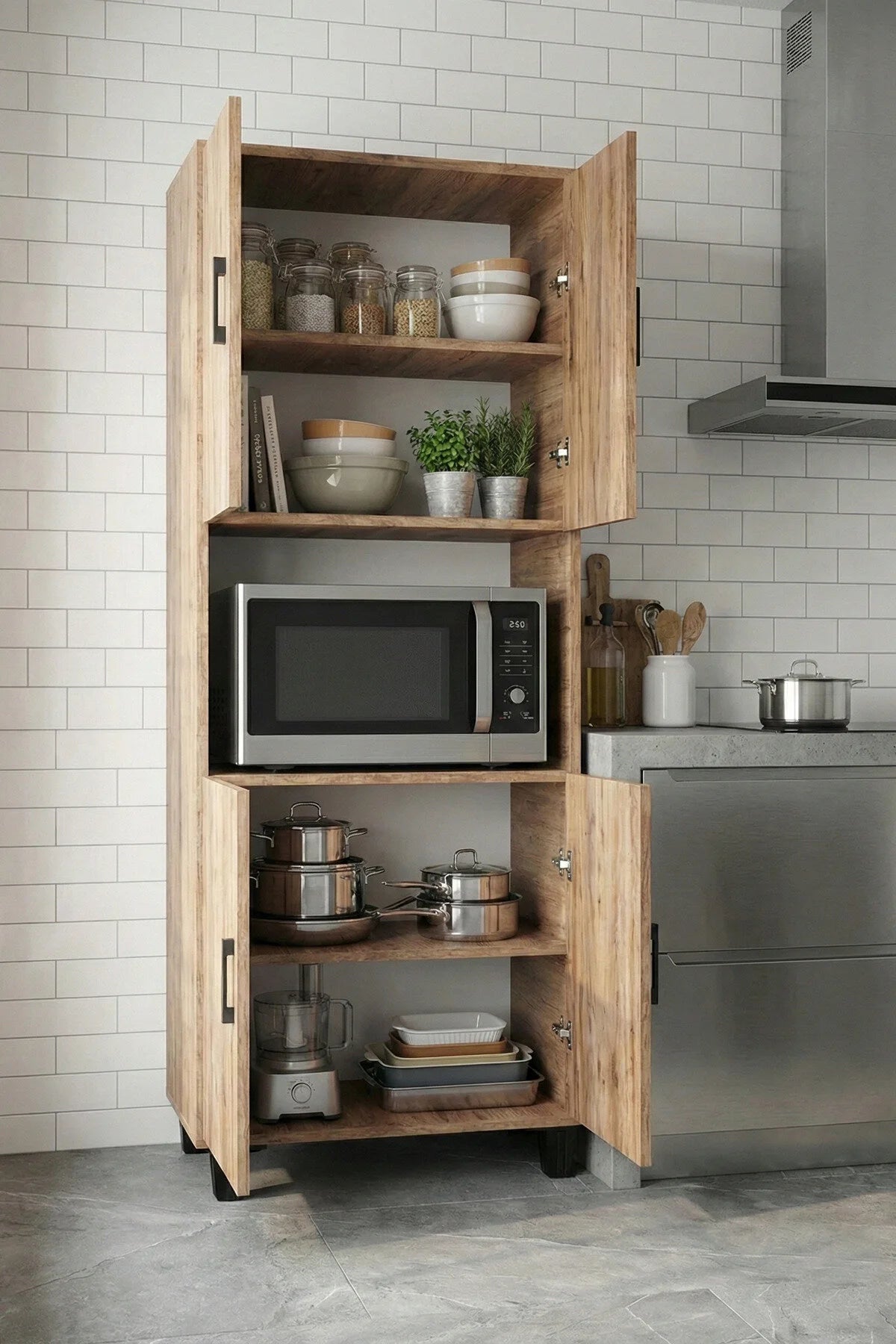 Кухненски шкаф Атлантически бор 70 cm – görsel 4