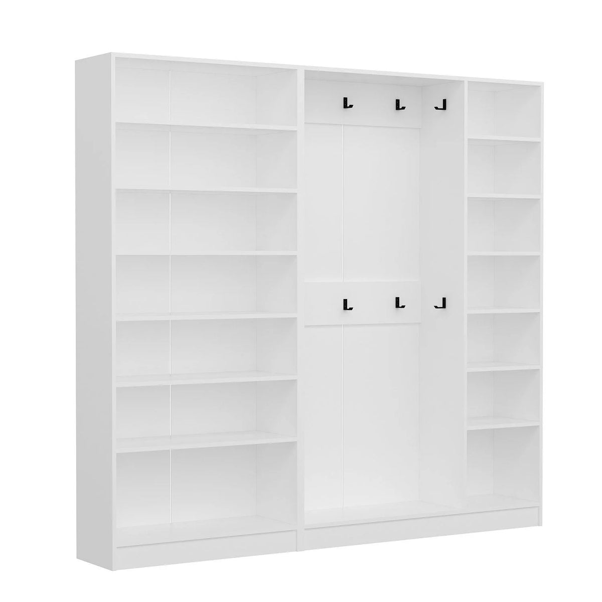 Kale210 Рафт с 5 отделения и 5 капака Бял – görsel 2