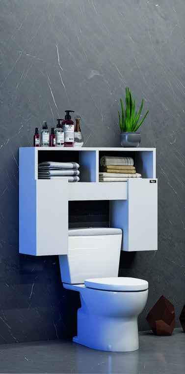 Стенен шкаф за баня с рафтове HCR Çok Amaçlı 7 80x60 см