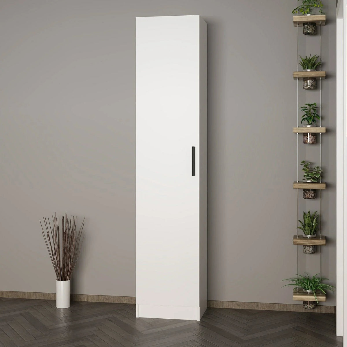 Kale 210 Cm 1B рафт за палто с 1 калъф Бял – görsel 3