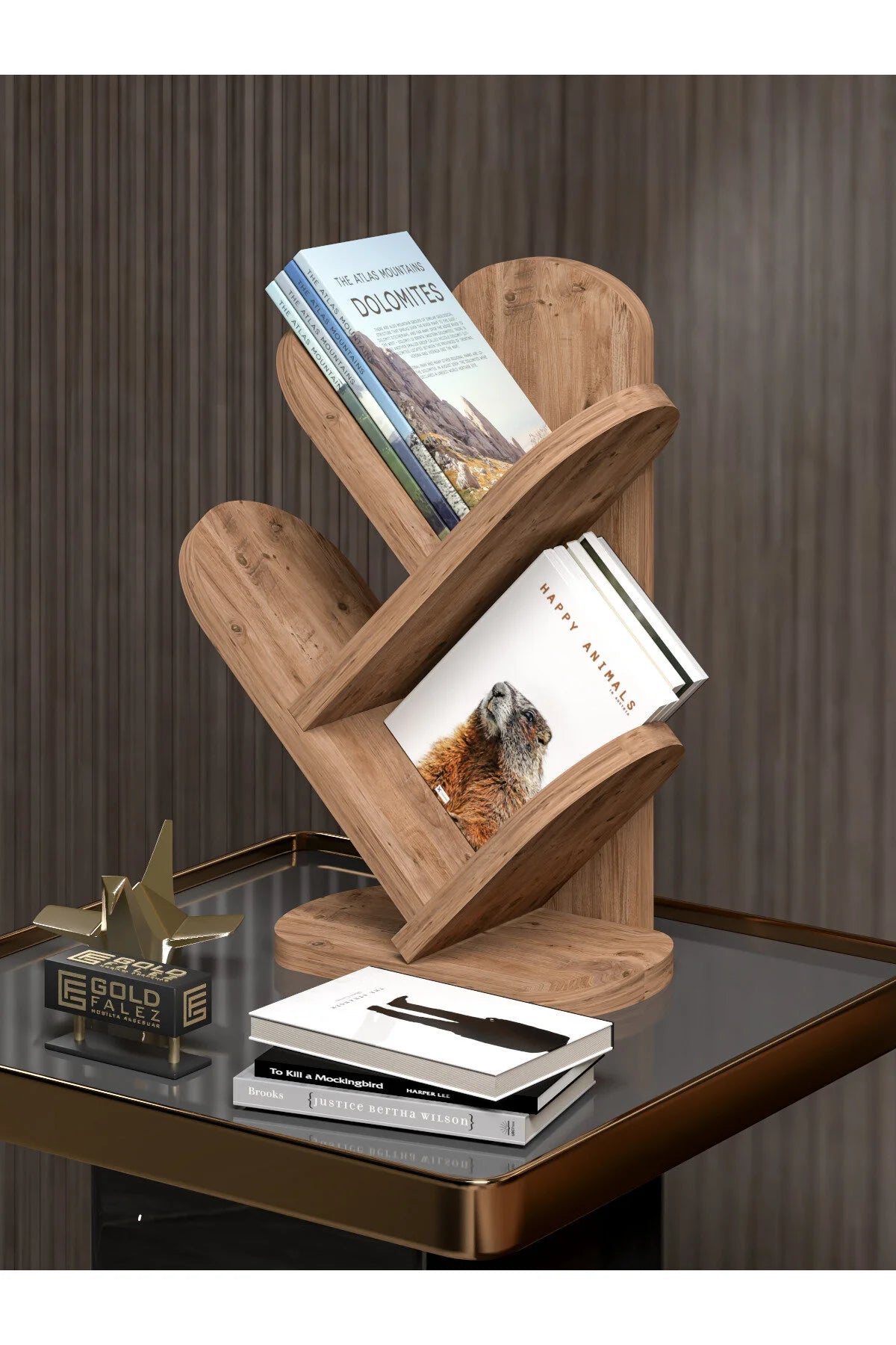 Рафт за книги Кафяв – изображение 4