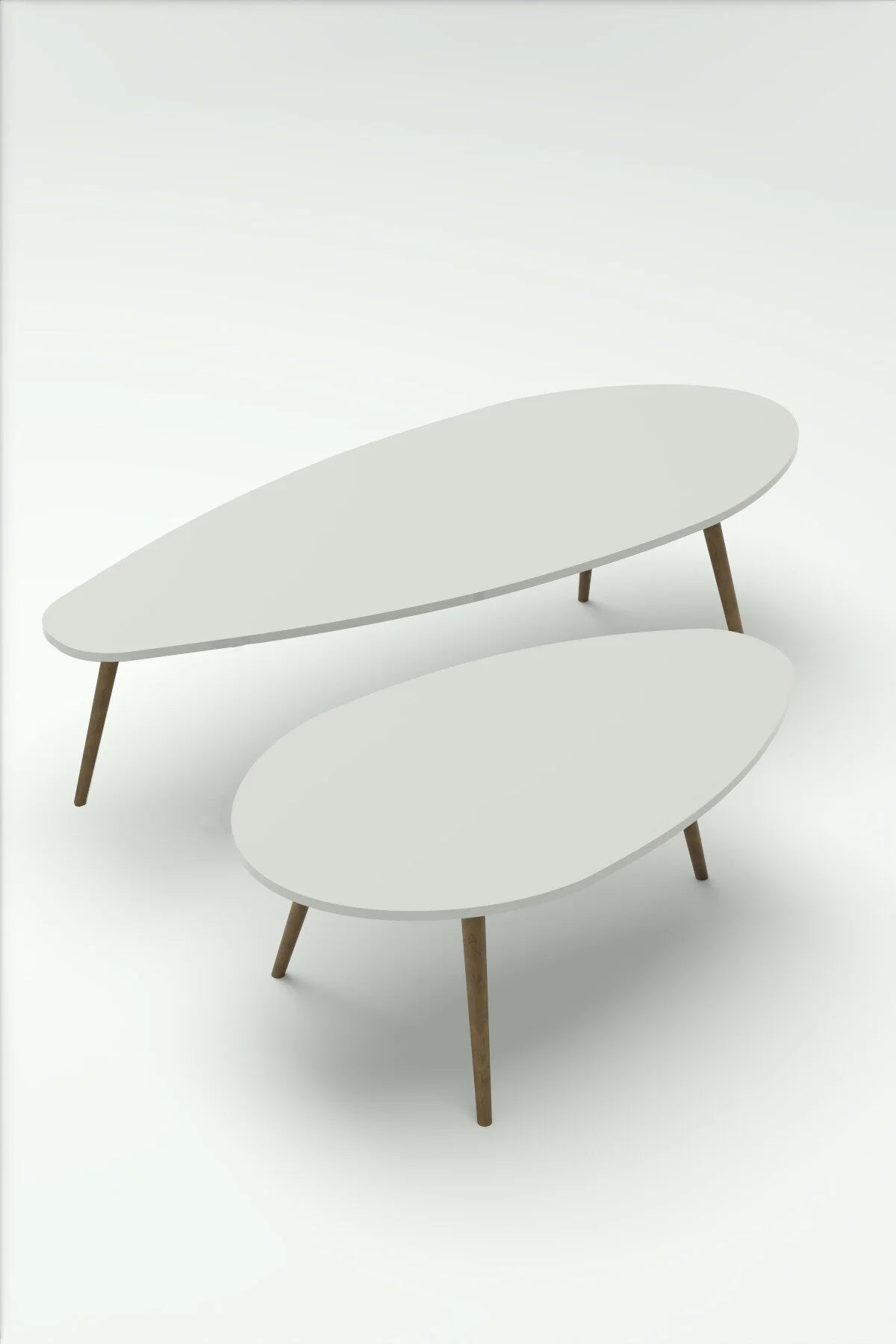 Комплект масичка Ellipse ПДЧ White 116x46 – görsel 6