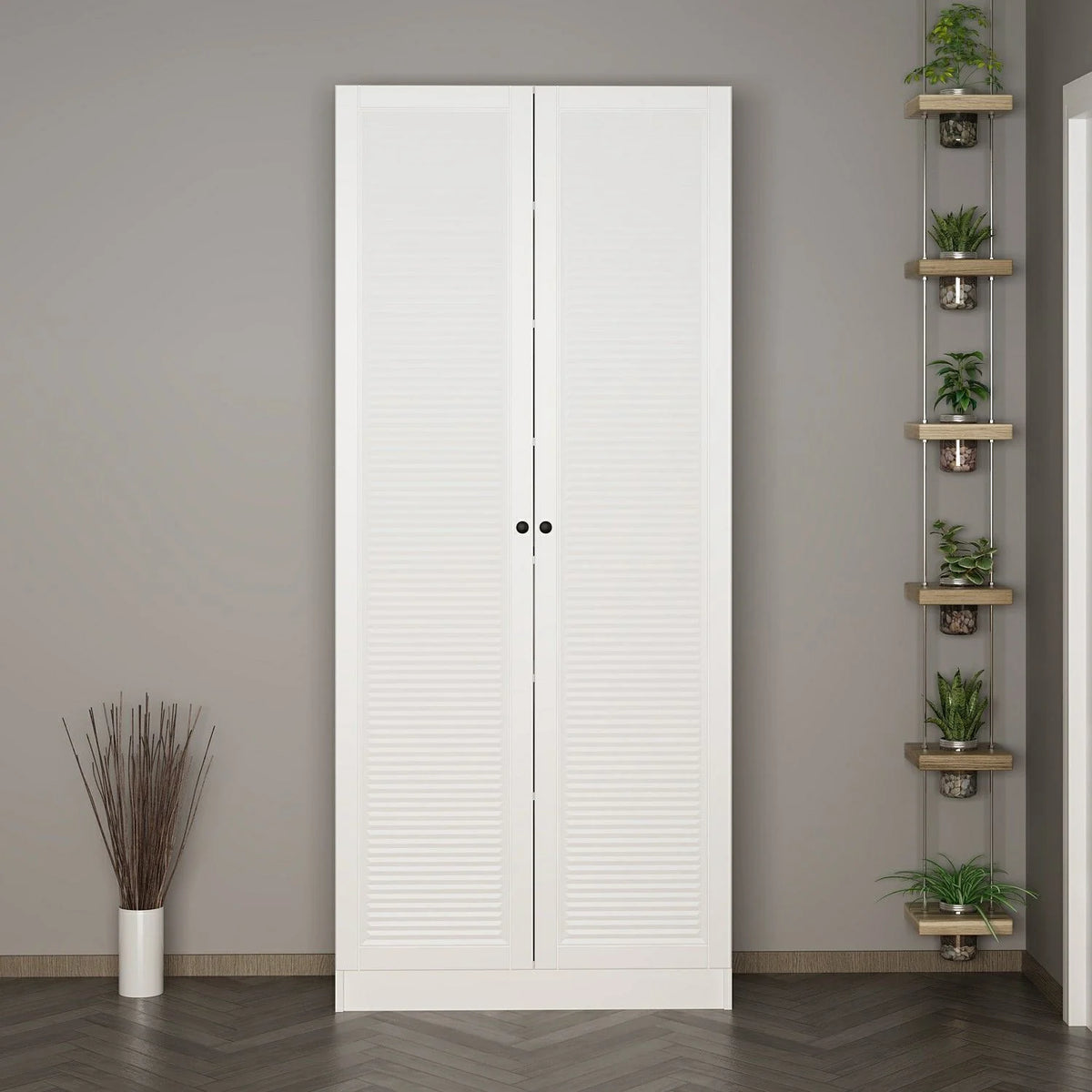 Kale 210 Cm 2 врати 2B Рафт Поставка за палто Byz Mbr Щора Byz – изображение 2