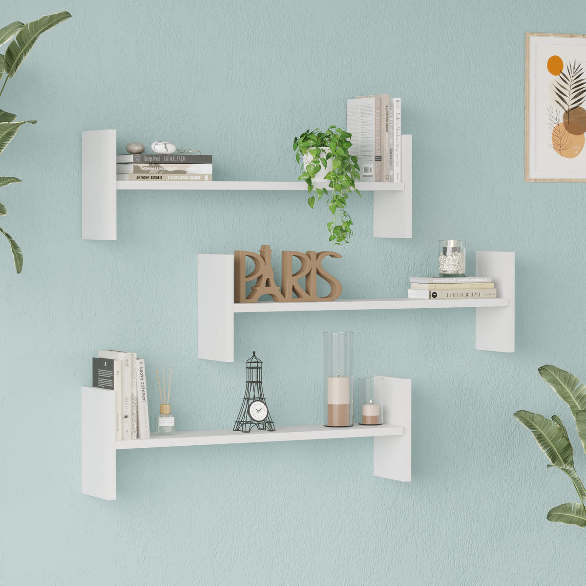 Yuru Design Shelf Wall Shelf White WL23-W – görsel 3