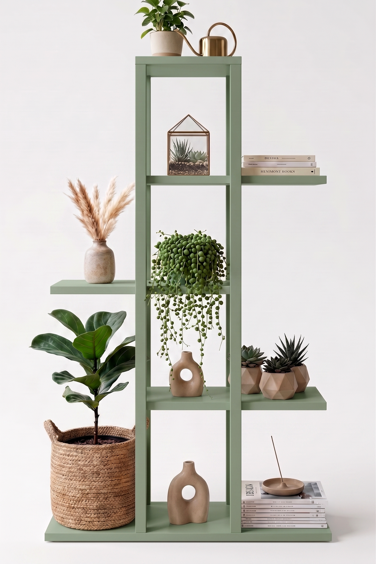 Yuru Design Blom Етажерка Зелен - Бук BL1-Y – изображение 4