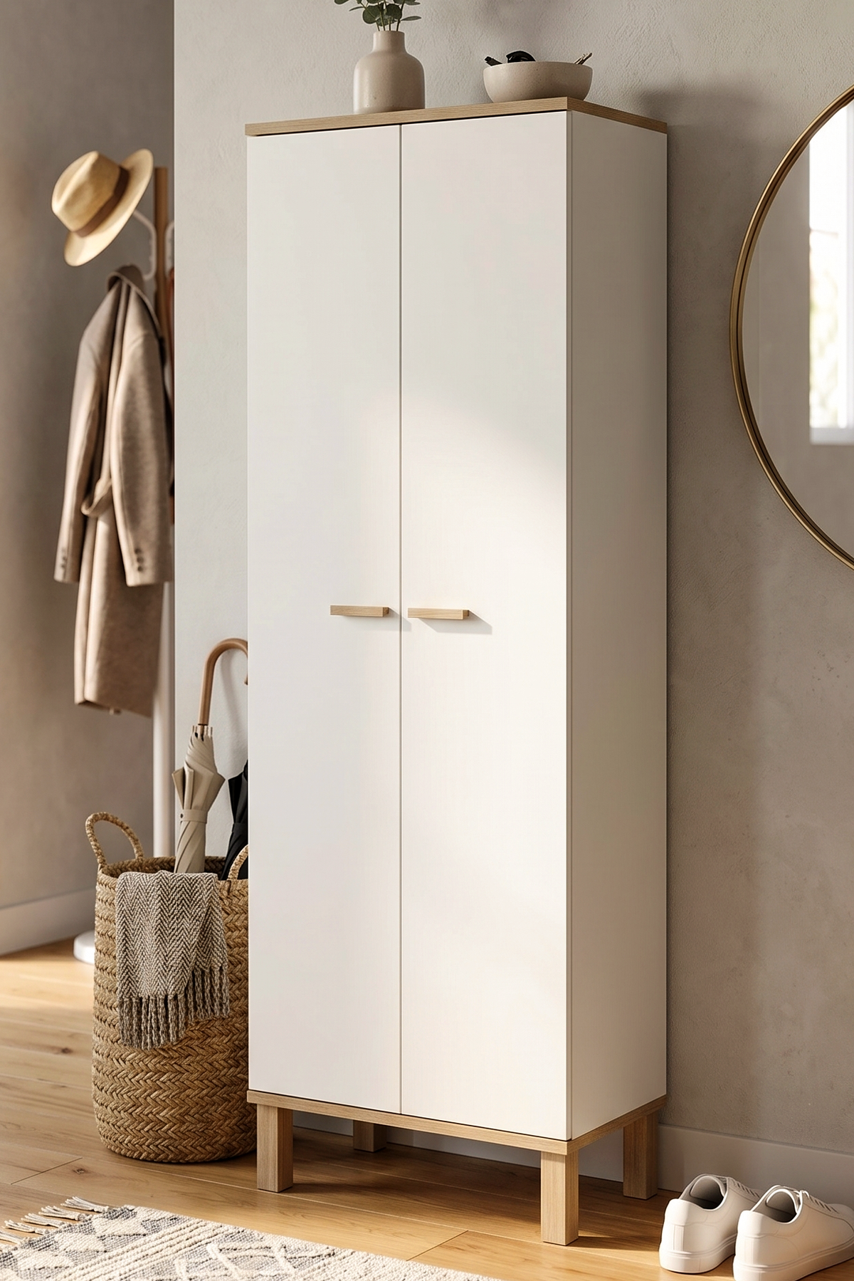 Yuru Design Yoda Cloackroom Sepet - White YD2-SW
