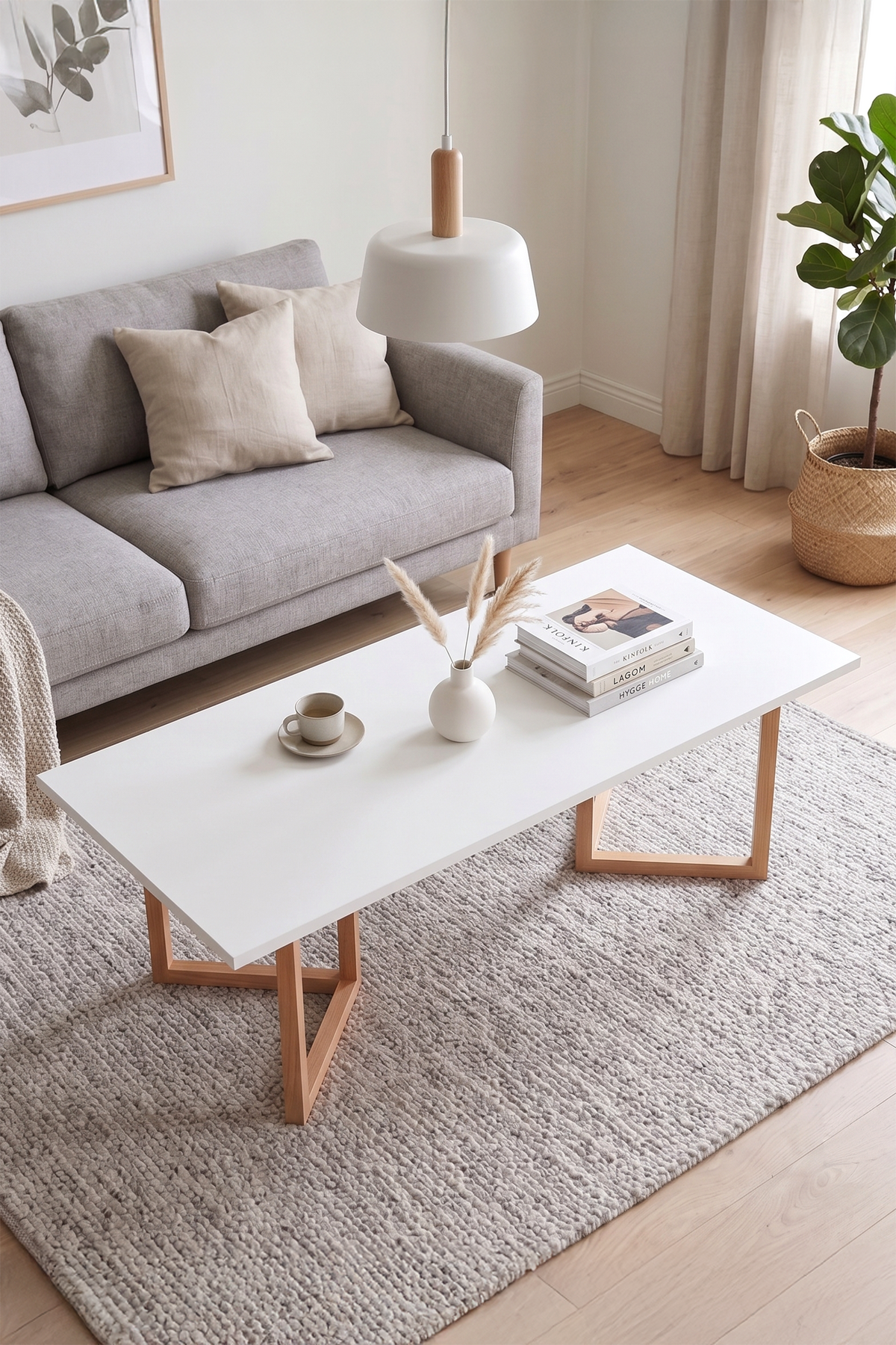 Yuru Design Blom Етажерка Бяло - Бук BL3-WK – изображение 2