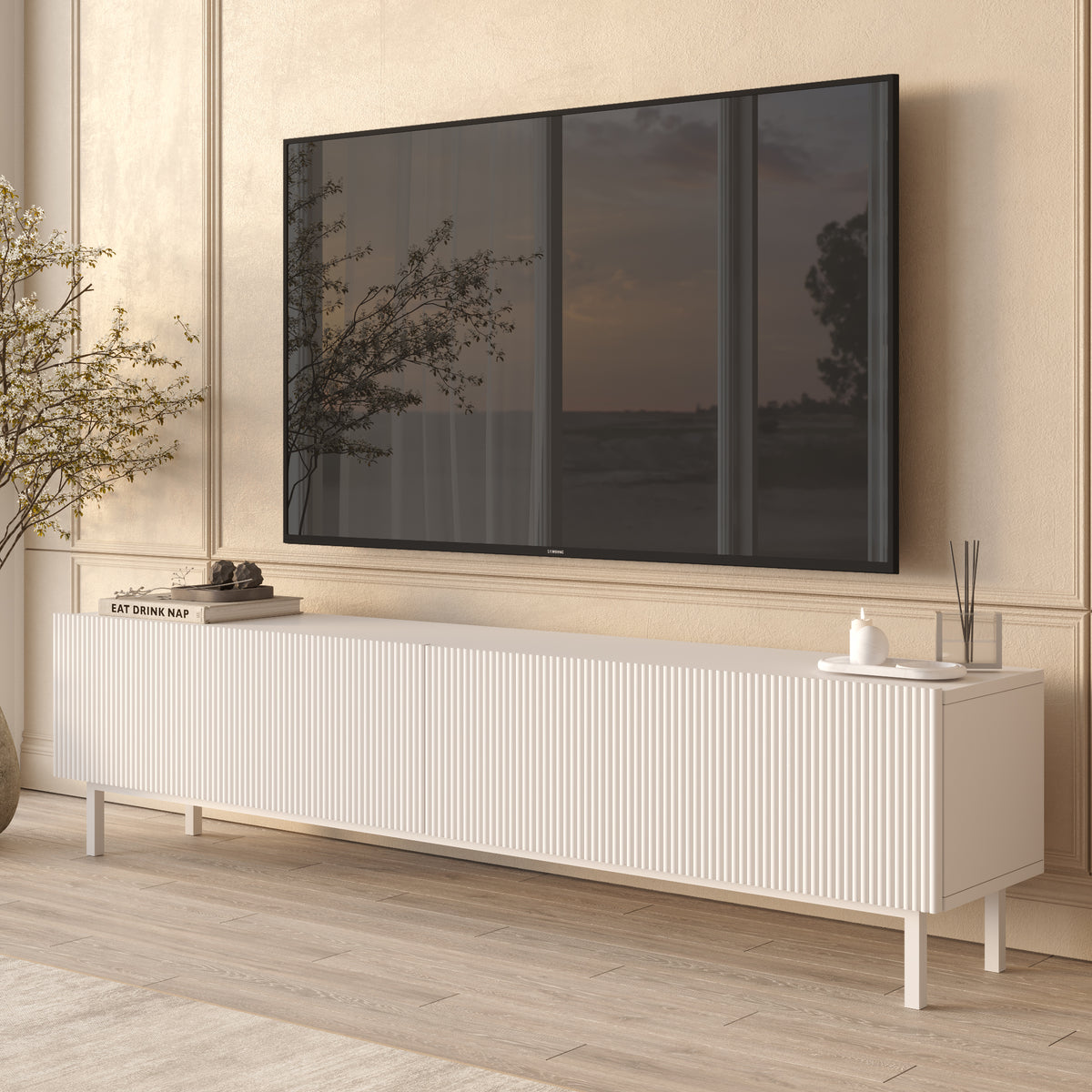 Lorien ТВ шкаф White