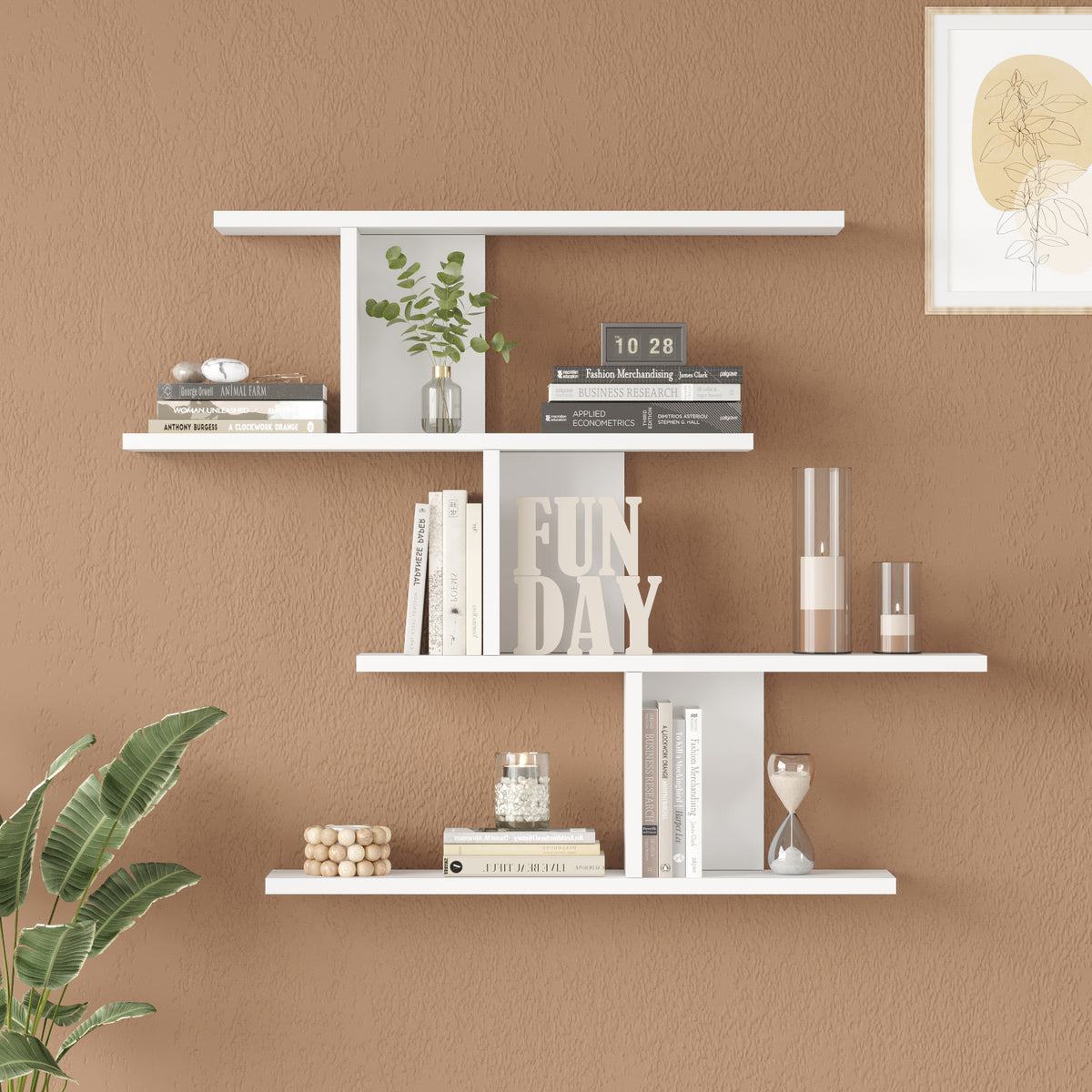 Yuru Design Shelf Wall Shelf White WL24-W – görsel 2