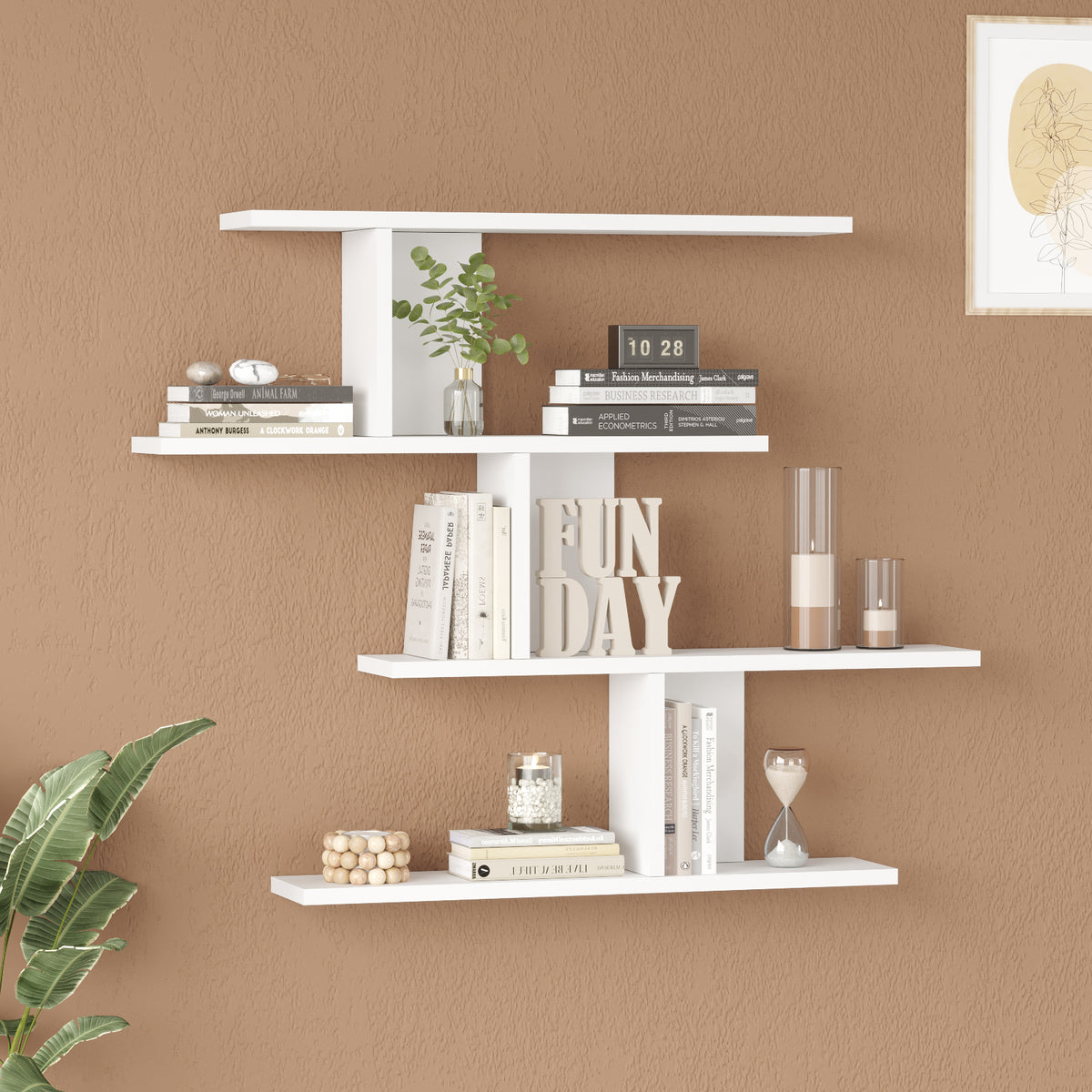 Yuru Design Shelf Wall Shelf White WL24-W – görsel 3