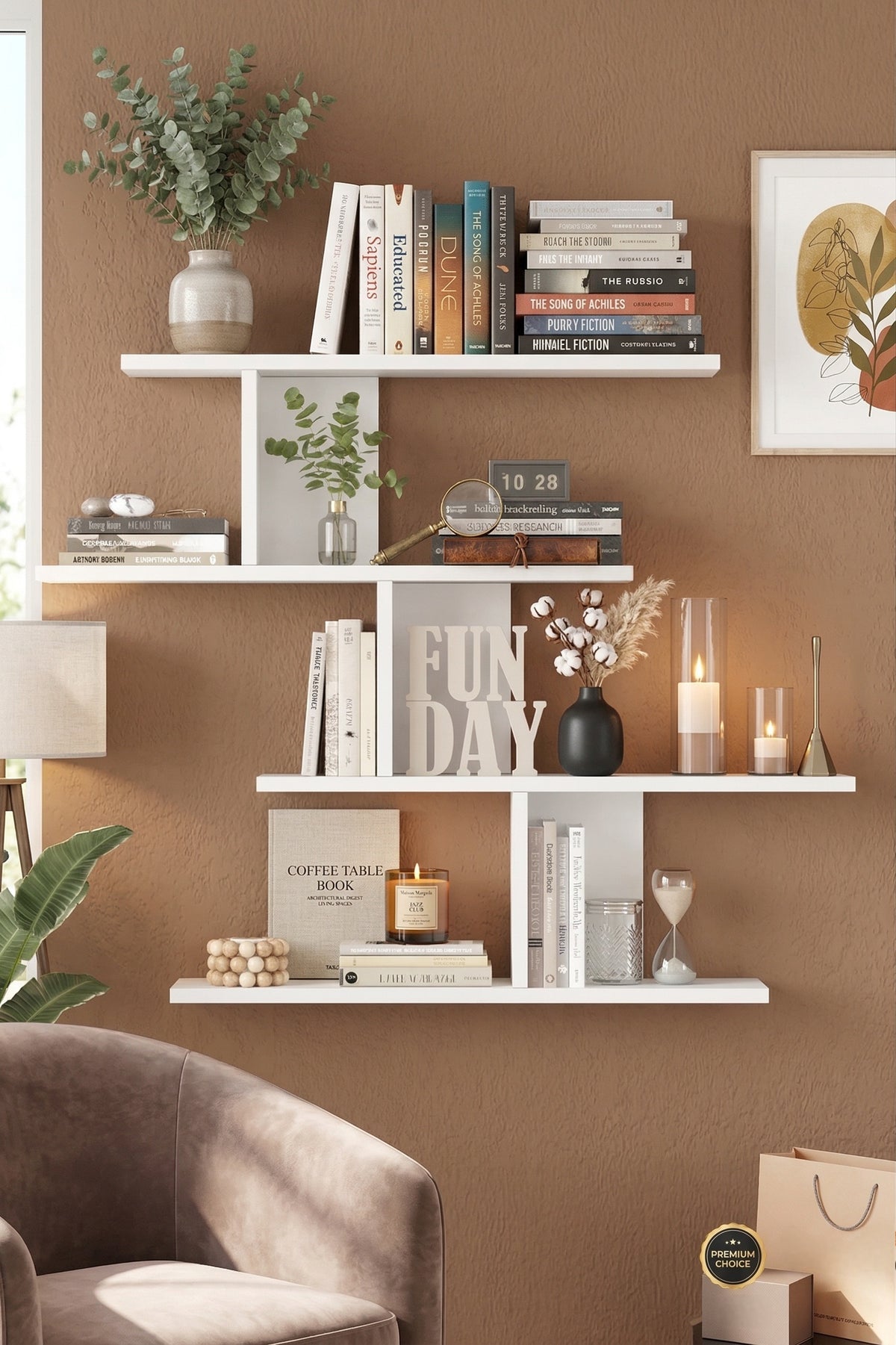Yuru Design Shelf Wall Shelf White WL24-W