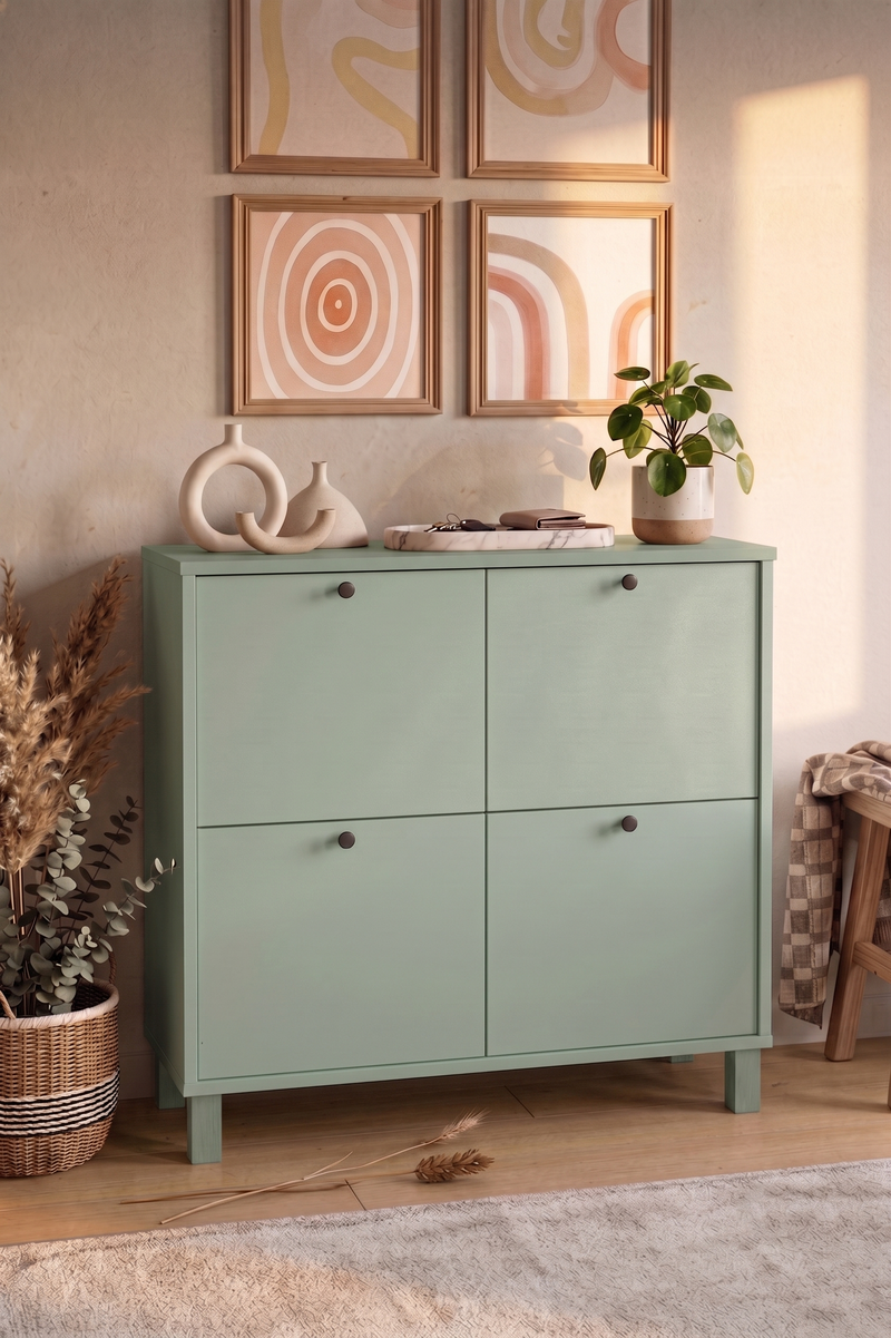 Yuru Design Nord Shoe Cabinet Dubrovnik Green ND1-Y